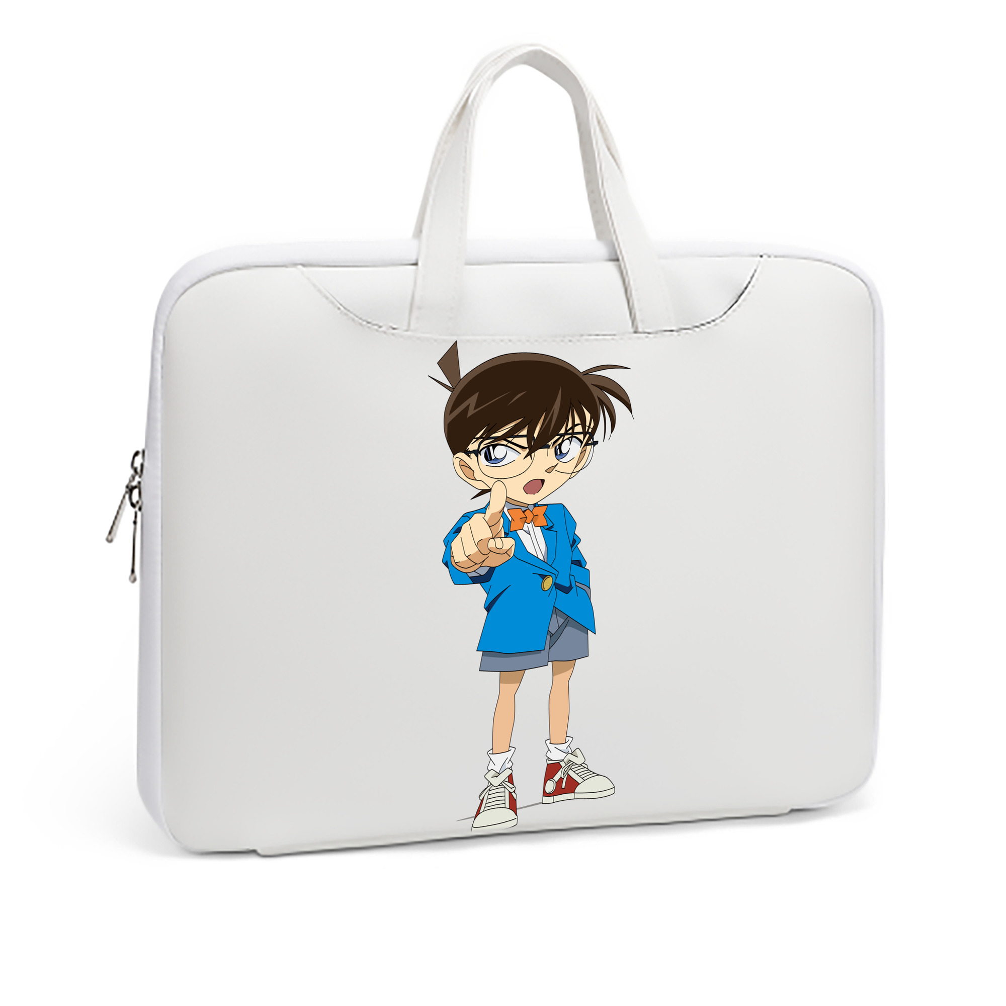（画像用） 名探偵コナン 江戸川 コナン Detective Conan Conan Edogawa レザーラップトップバッグ　ノートパソコンケース
