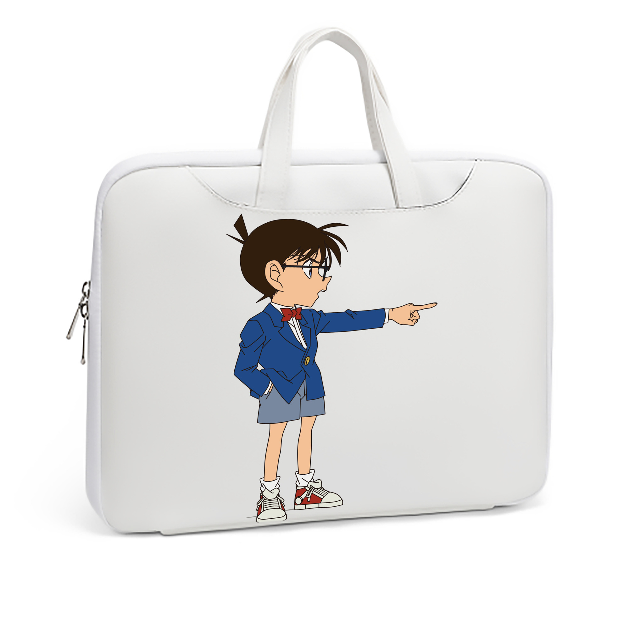 （画像用） 名探偵コナン 江戸川 コナン Detective Conan Conan Edogawa レザーラップトップバッグ　ノートパソコンケース