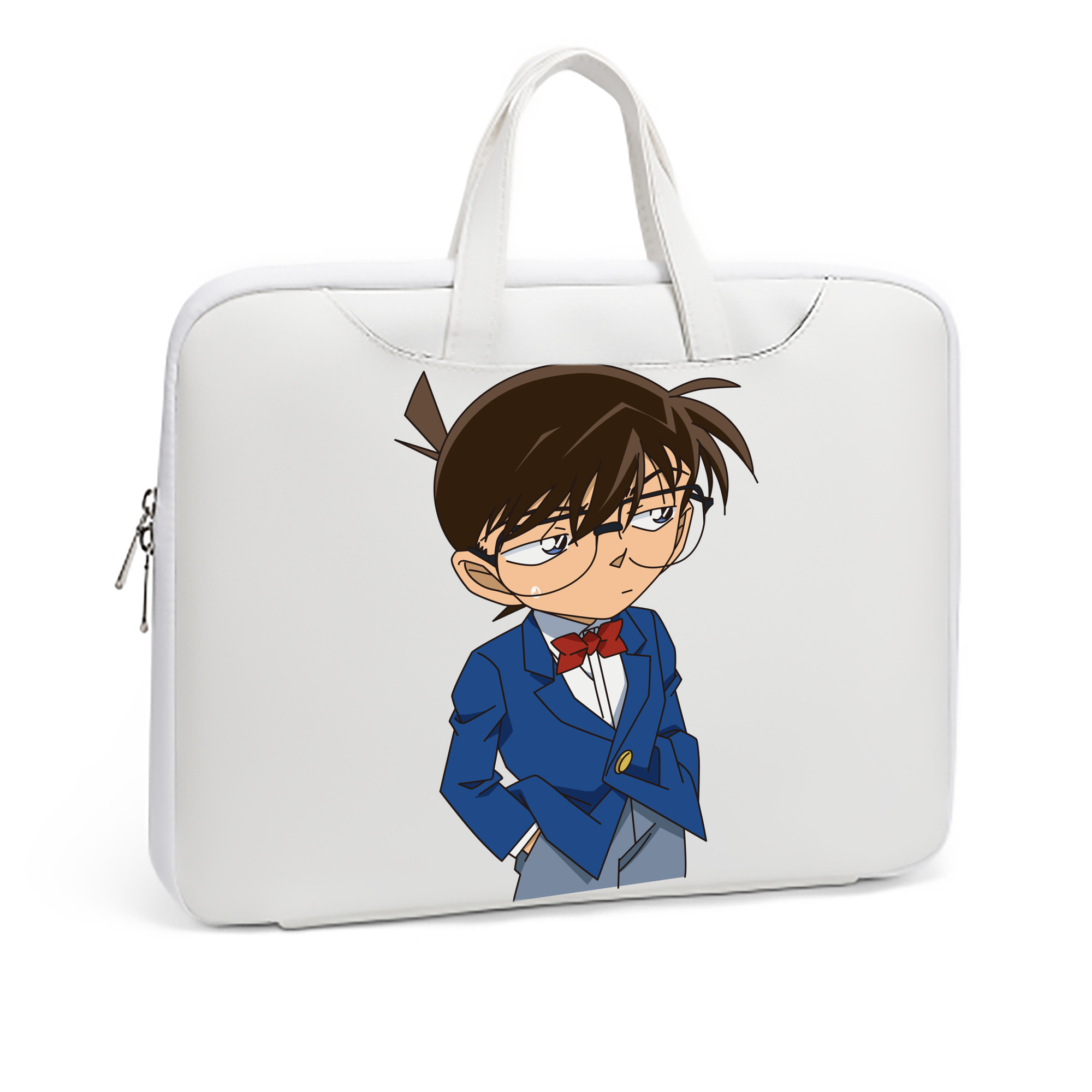 （画像用） 名探偵コナン 江戸川 コナン Detective Conan Conan Edogawa レザーラップトップバッグ　ノートパソコンケース