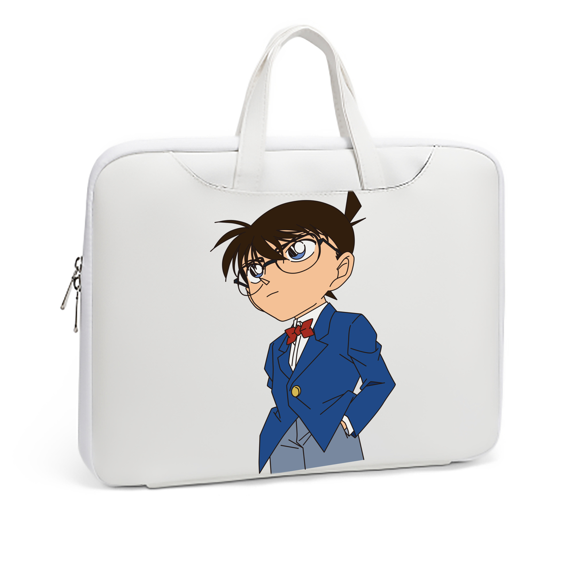 （画像用） 名探偵コナン 江戸川 コナン Detective Conan Conan Edogawa レザーラップトップバッグ　ノートパソコンケース