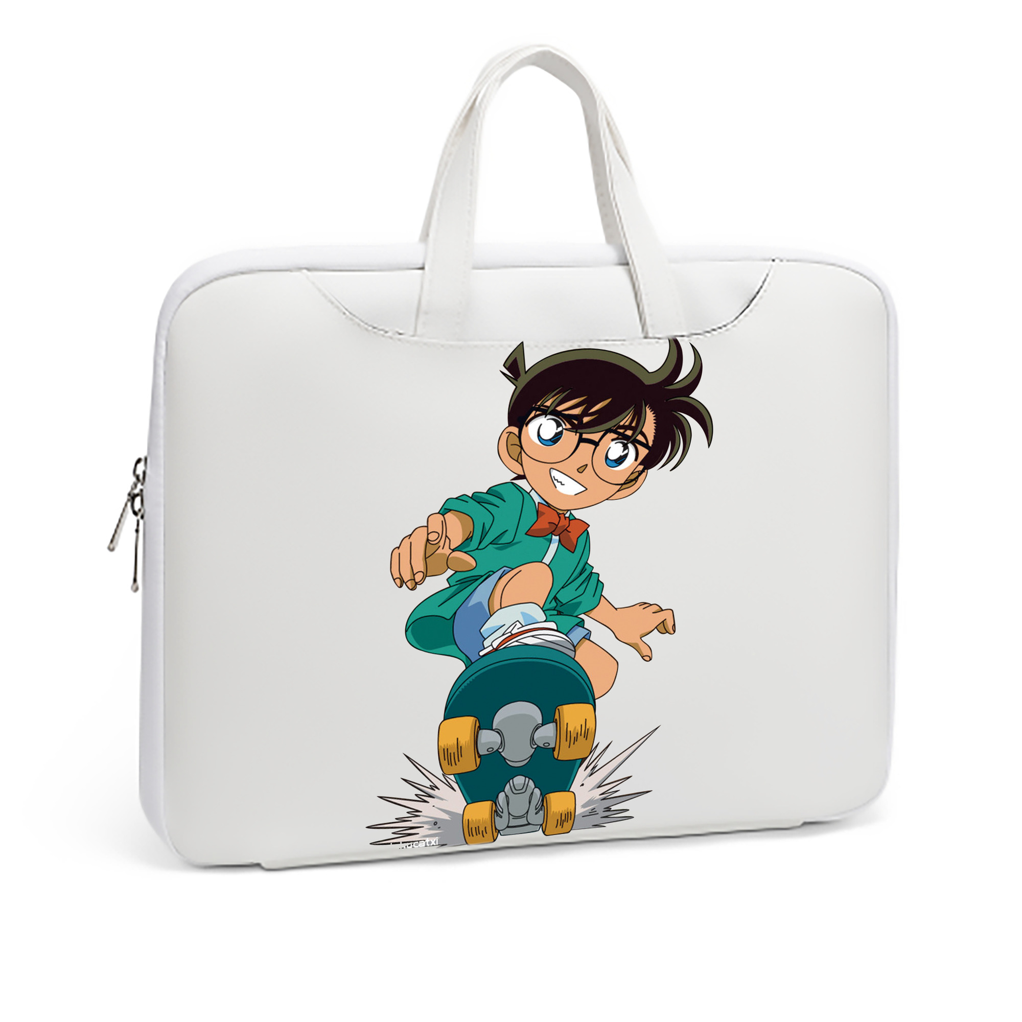（画像用） 名探偵コナン 江戸川 コナン Detective Conan Conan Edogawa レザーラップトップバッグ　ノートパソコンケース