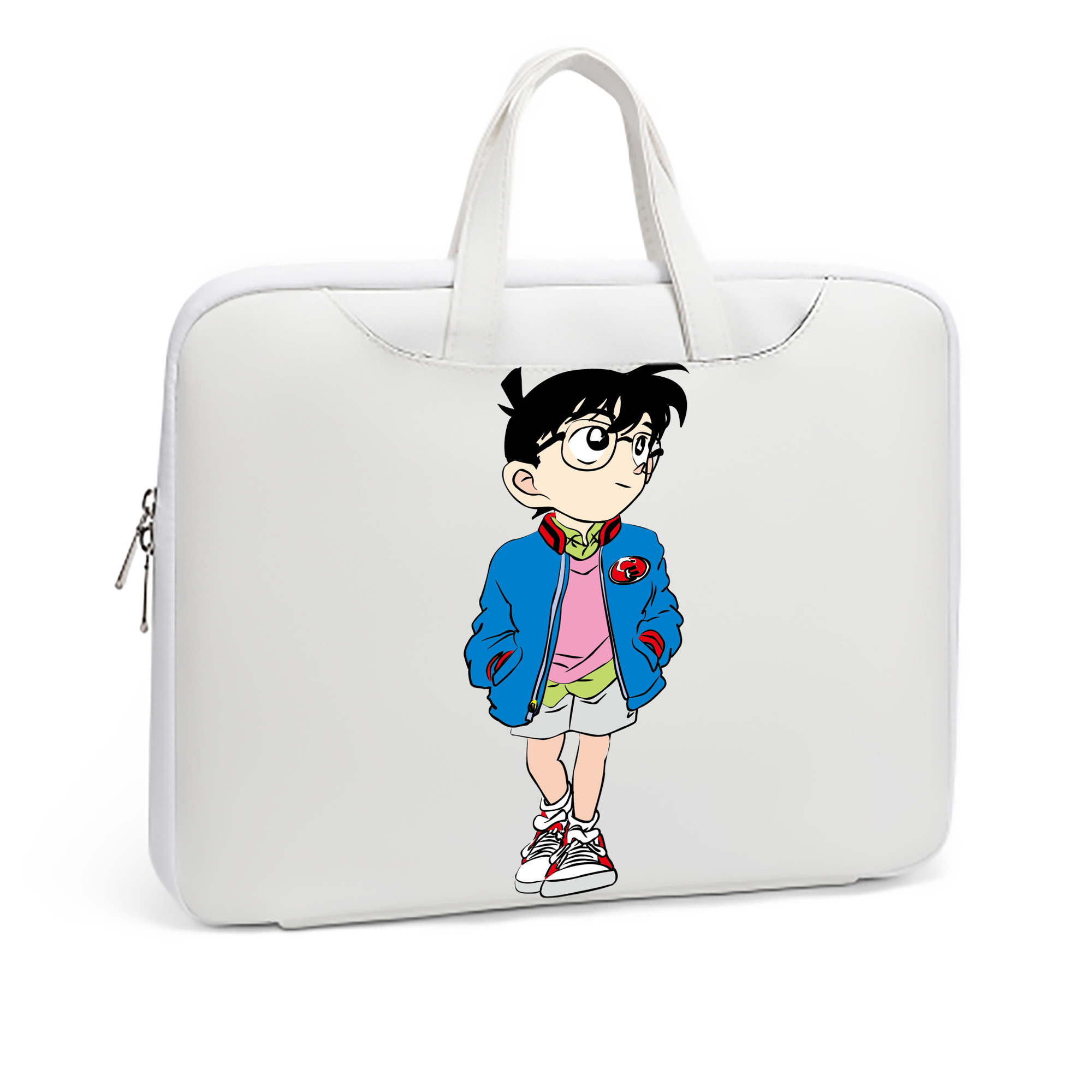 （画像用） 名探偵コナン 江戸川 コナン Detective Conan Conan Edogawa レザーラップトップバッグ　ノートパソコンケース