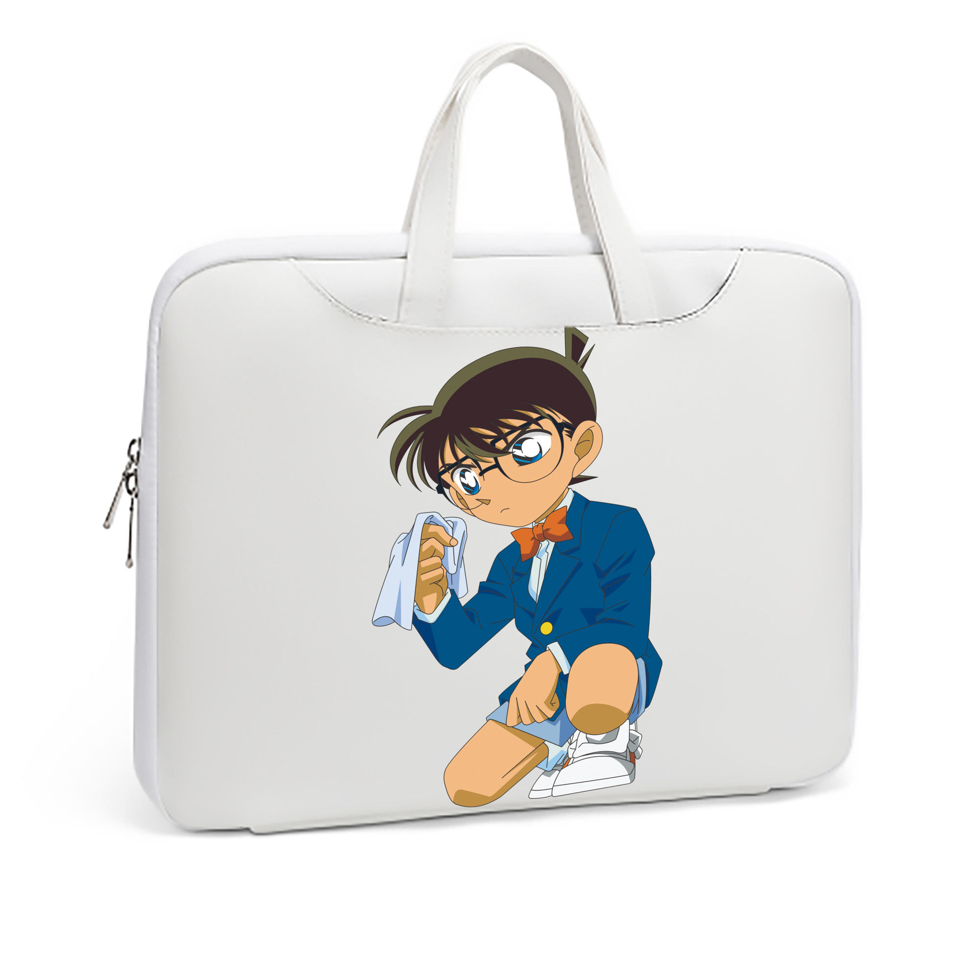 （画像用） 名探偵コナン 江戸川 コナン Detective Conan Conan Edogawa レザーラップトップバッグ　ノートパソコンケース