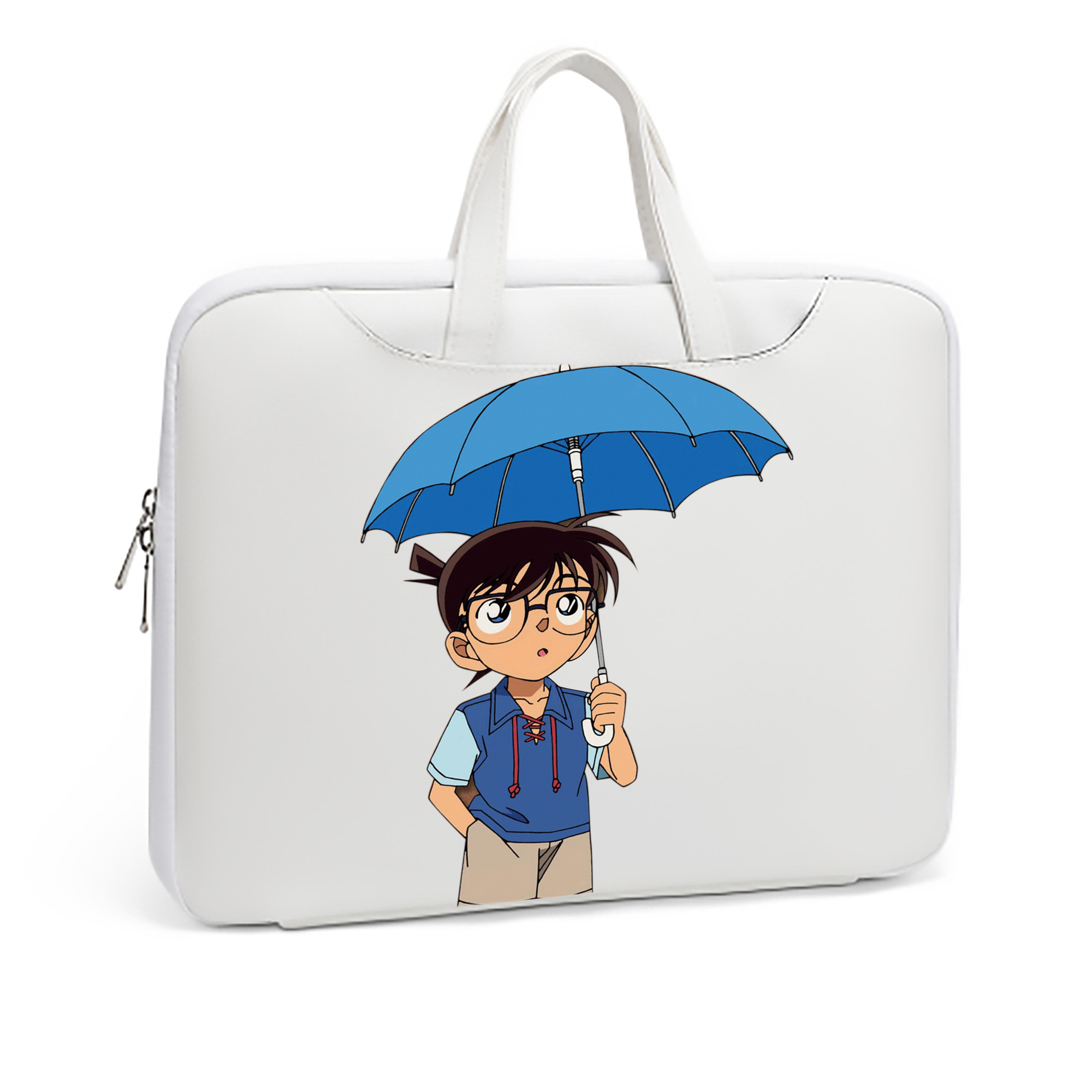 （画像用） 名探偵コナン 江戸川 コナン Detective Conan Conan Edogawa レザーラップトップバッグ　ノートパソコンケース