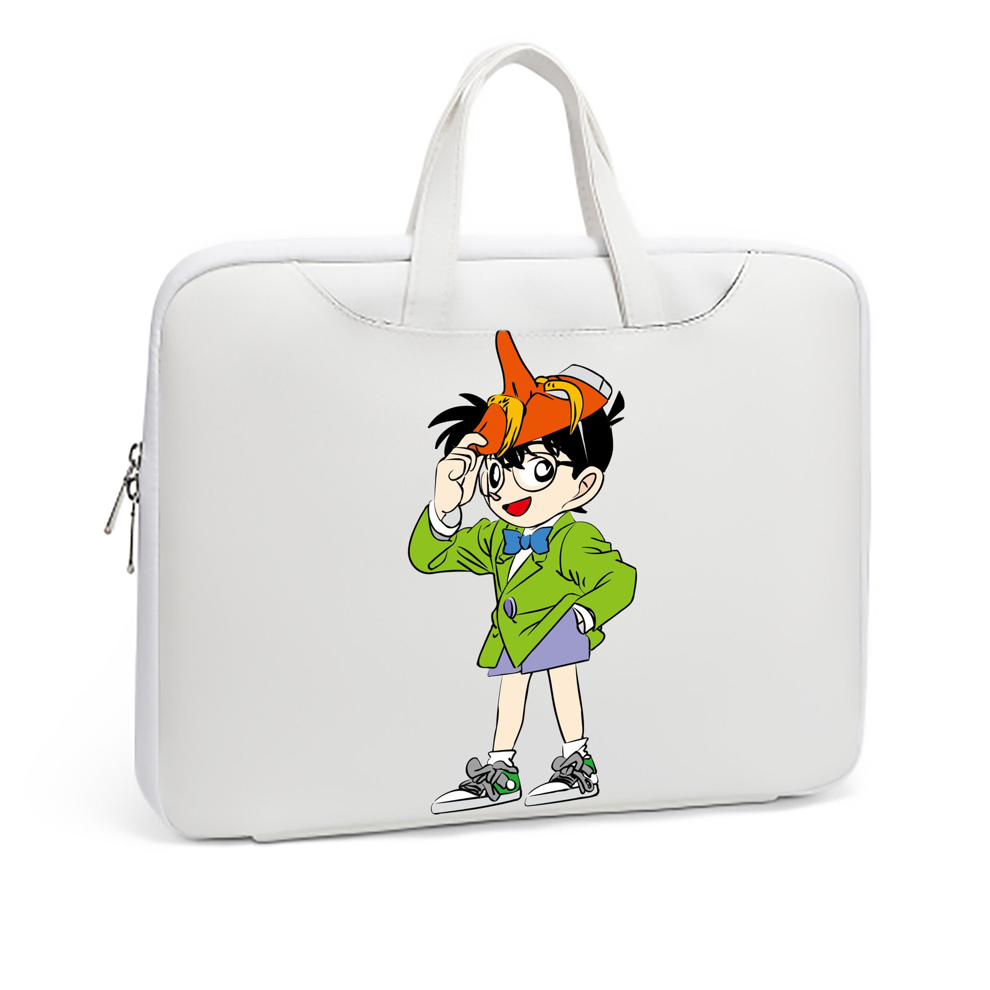 （画像用） 名探偵コナン 江戸川 コナン Detective Conan Conan Edogawa レザーラップトップバッグ　ノートパソコンケース