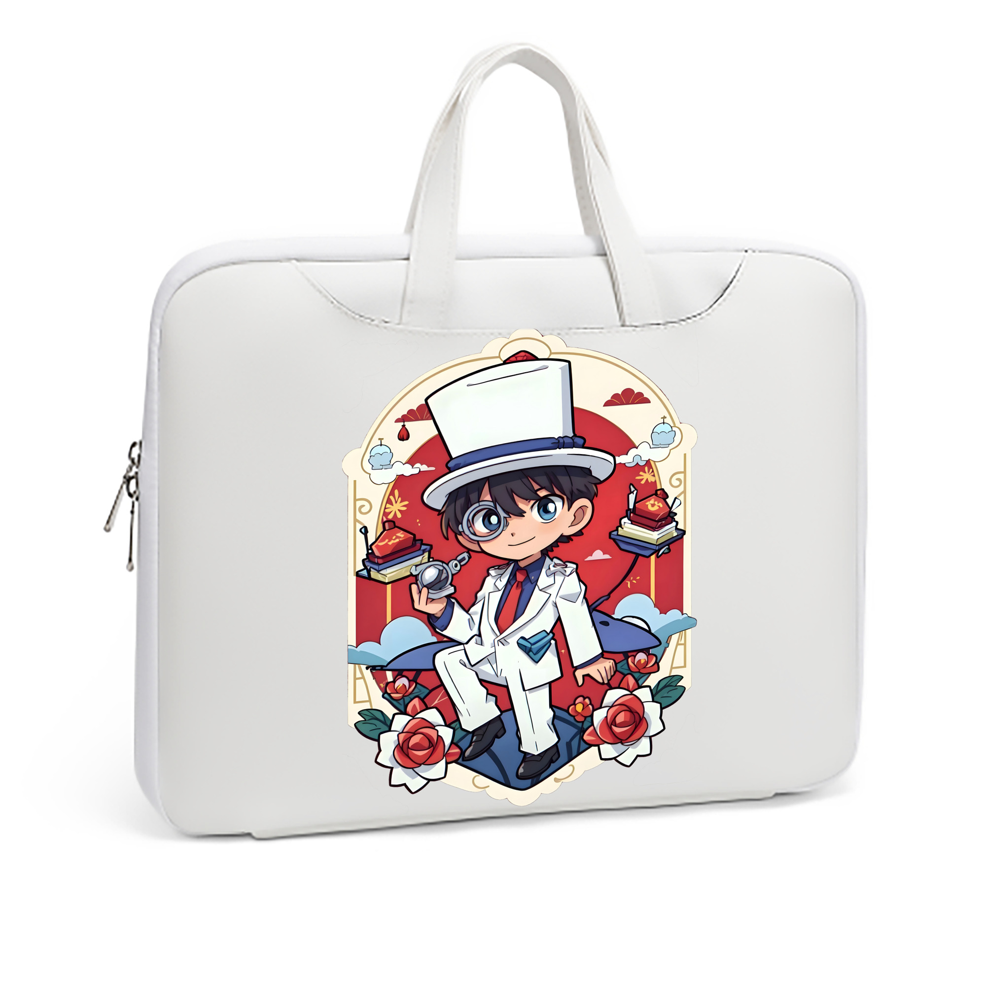 （画像用） 名探偵コナン くろば かいと Detective Conan Kuroba Kaito レザーラップトップバッグ　ノートパソコンケース