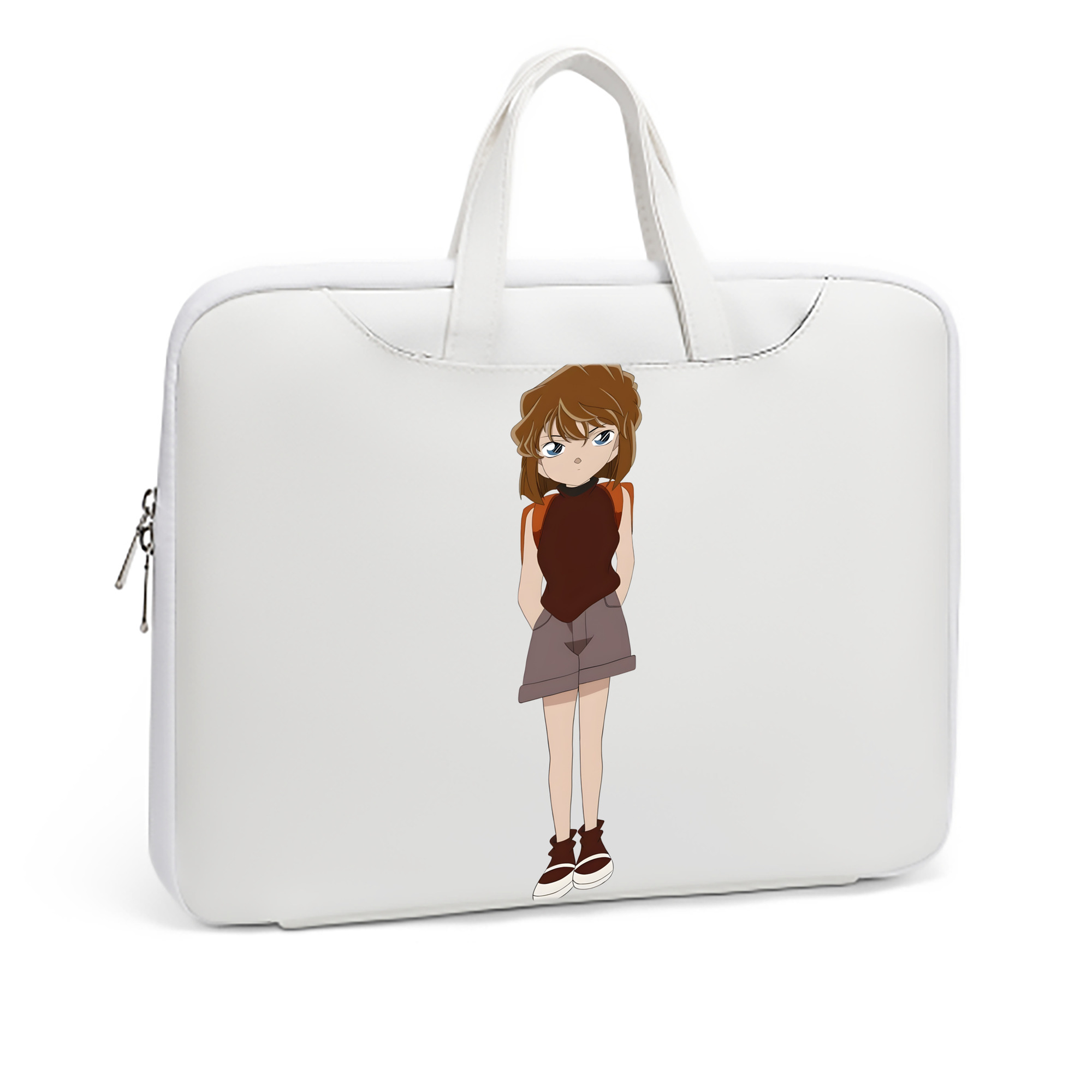 （画像用） 名探偵コナン 灰原 哀 はいばら あい Detective Conan Anita Hailey、Vi Graythorn Haibara Ai レザーラップトップバッグ　ノートパソコンケース