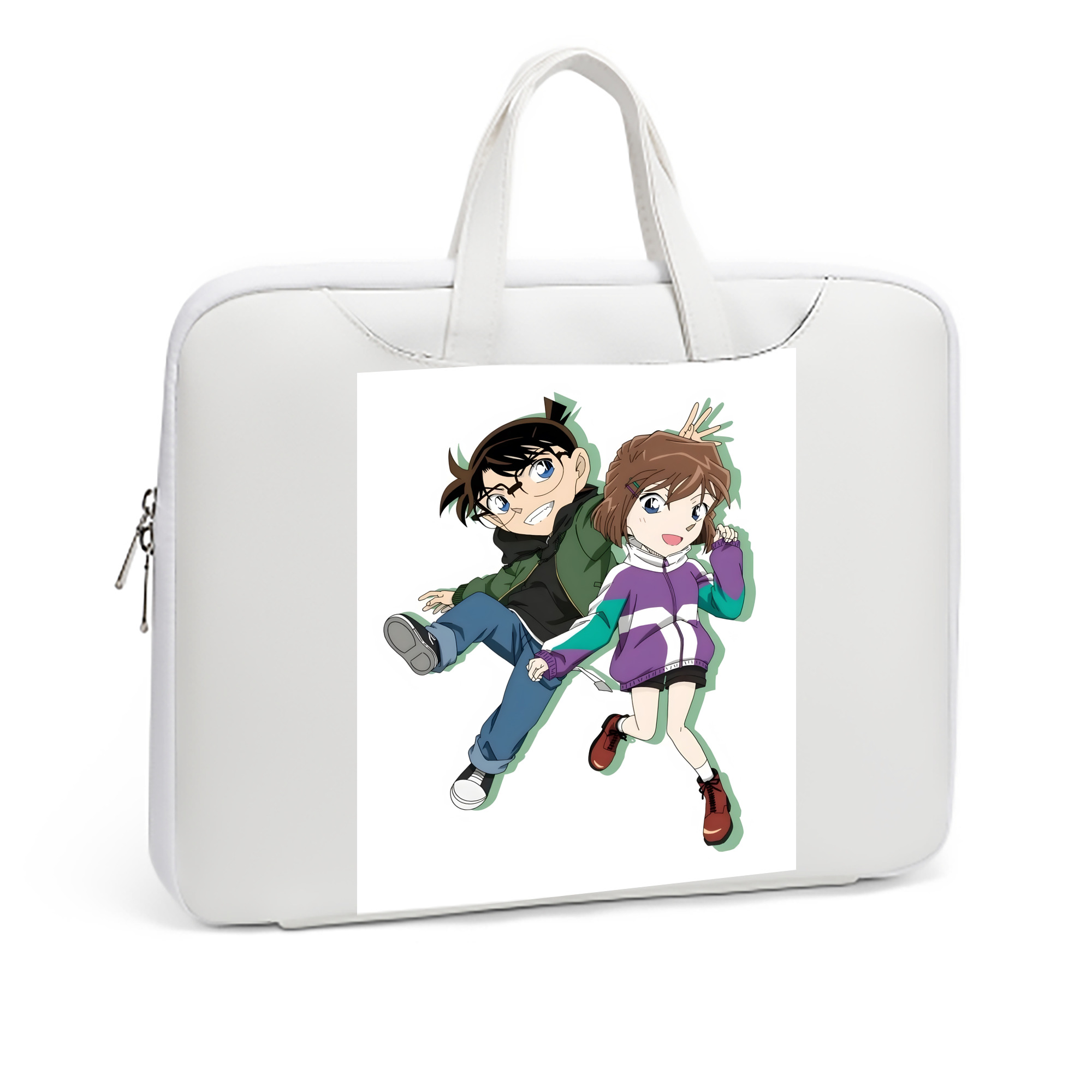 （画像用） 名探偵コナン 灰原 哀 はいばら あい Detective Conan Anita Hailey、Vi Graythorn Haibara Ai レザーラップトップバッグ　ノートパソコンケース
