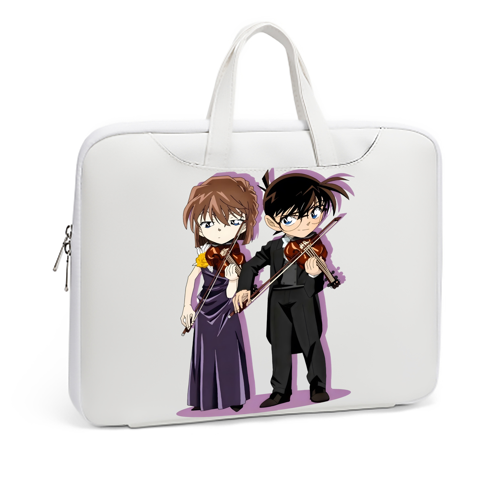 （画像用） 名探偵コナン 灰原 哀 はいばら あい Detective Conan Anita Hailey、Vi Graythorn Haibara Ai レザーラップトップバッグ　ノートパソコンケース