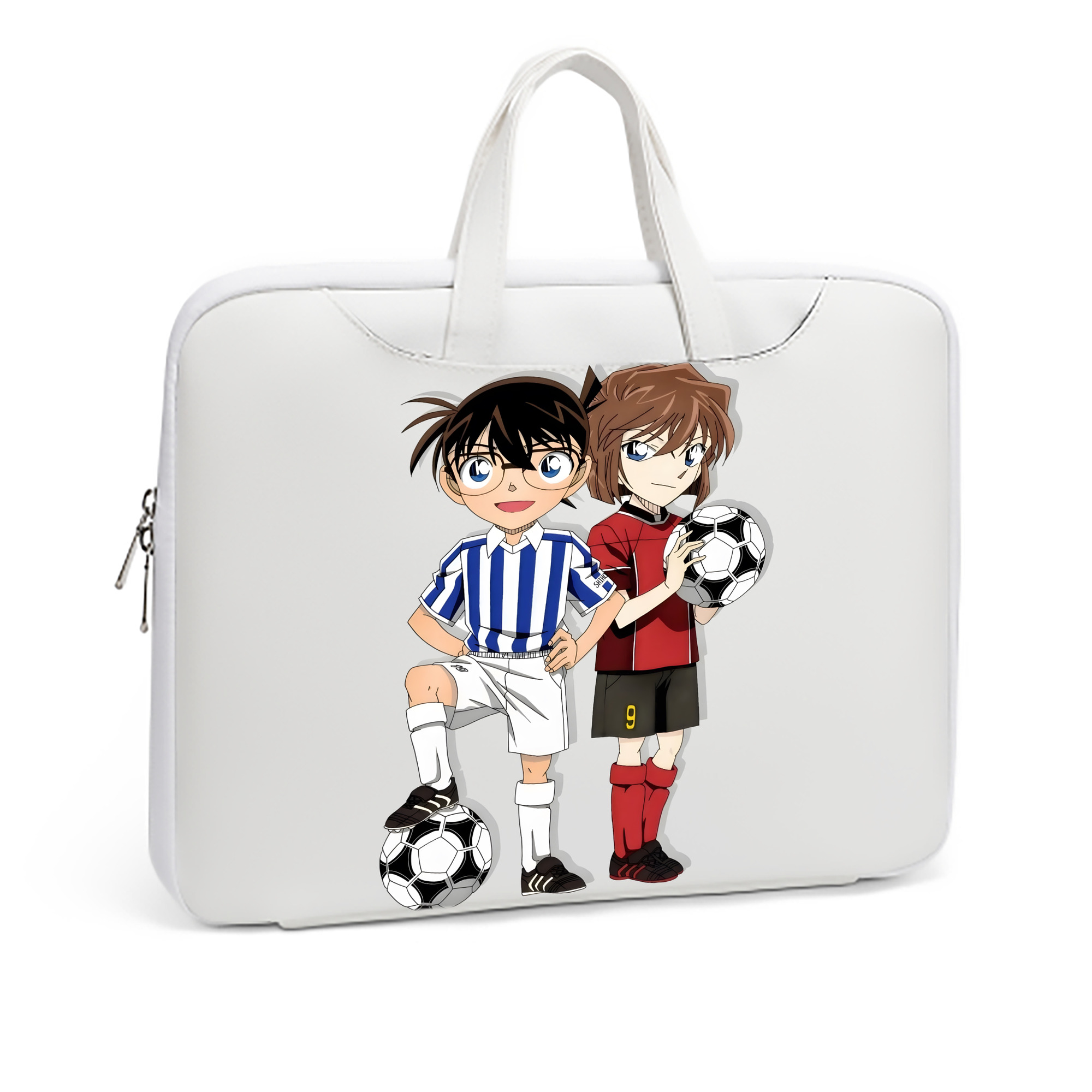 （画像用） 名探偵コナン 灰原 哀 はいばら あい Detective Conan Anita Hailey、Vi Graythorn Haibara Ai レザーラップトップバッグ　ノートパソコンケース