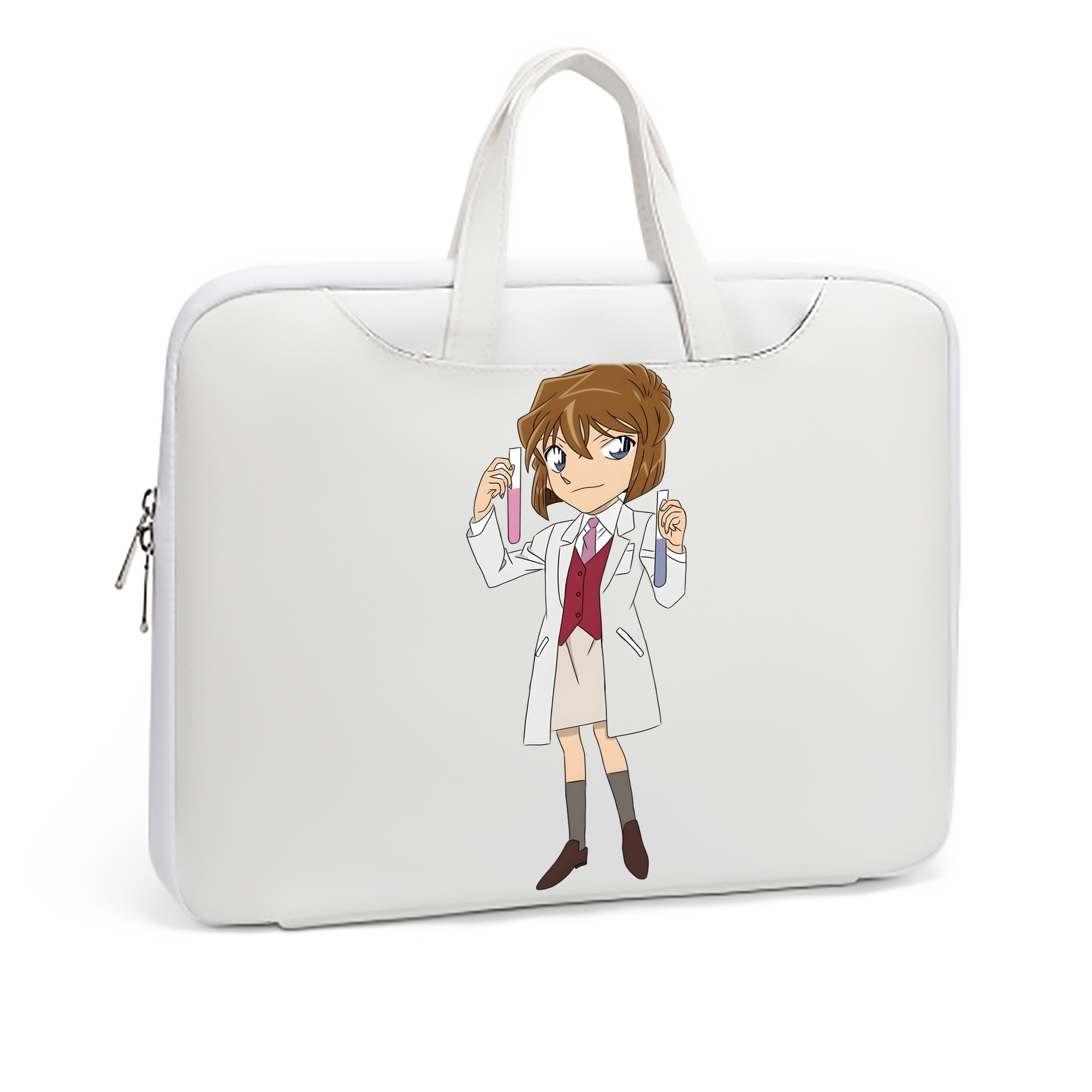 （画像用） 名探偵コナン 灰原 哀 はいばら あい Detective Conan Anita Hailey、Vi Graythorn Haibara Ai レザーラップトップバッグ　ノートパソコンケース