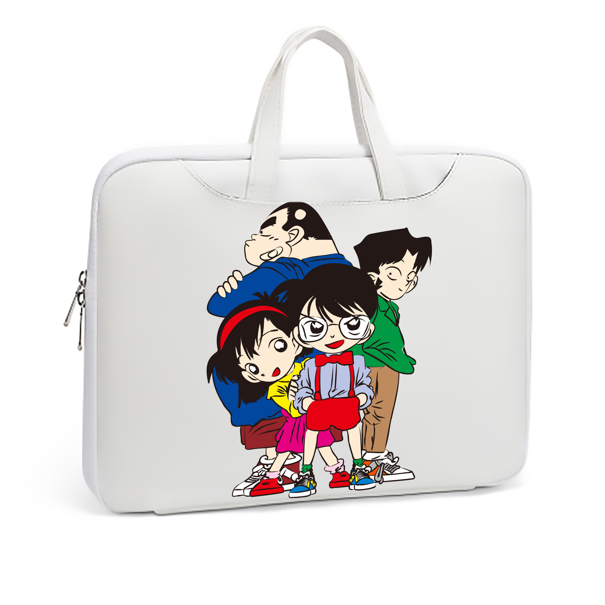 （画像用） 名探偵コナン Detective Conan レザーラップトップバッグ　ノートパソコンケース