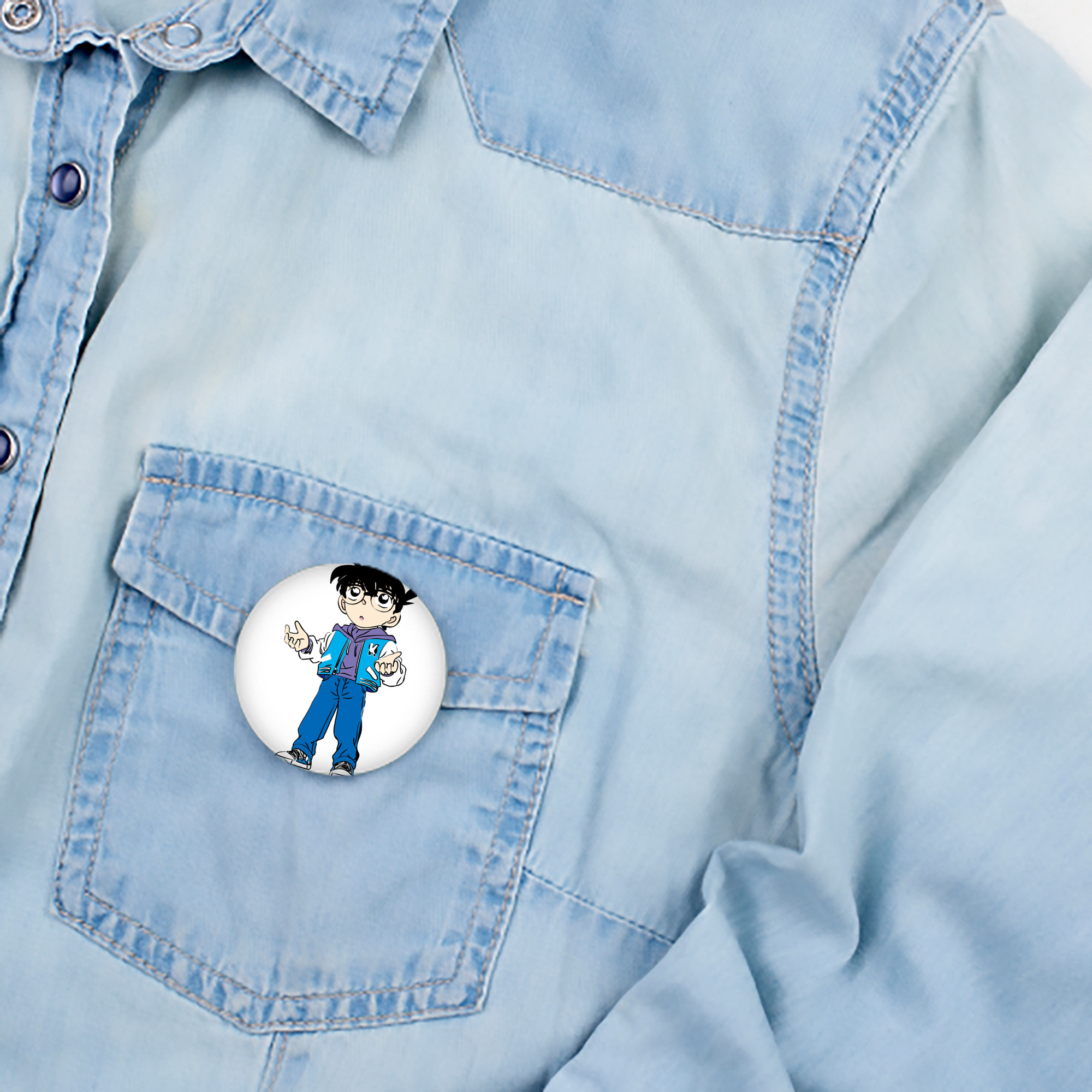 名探偵コナン 江戸川 コナン Detective Conan Conan Edogawa 6cm 缶バッジ 複数セット