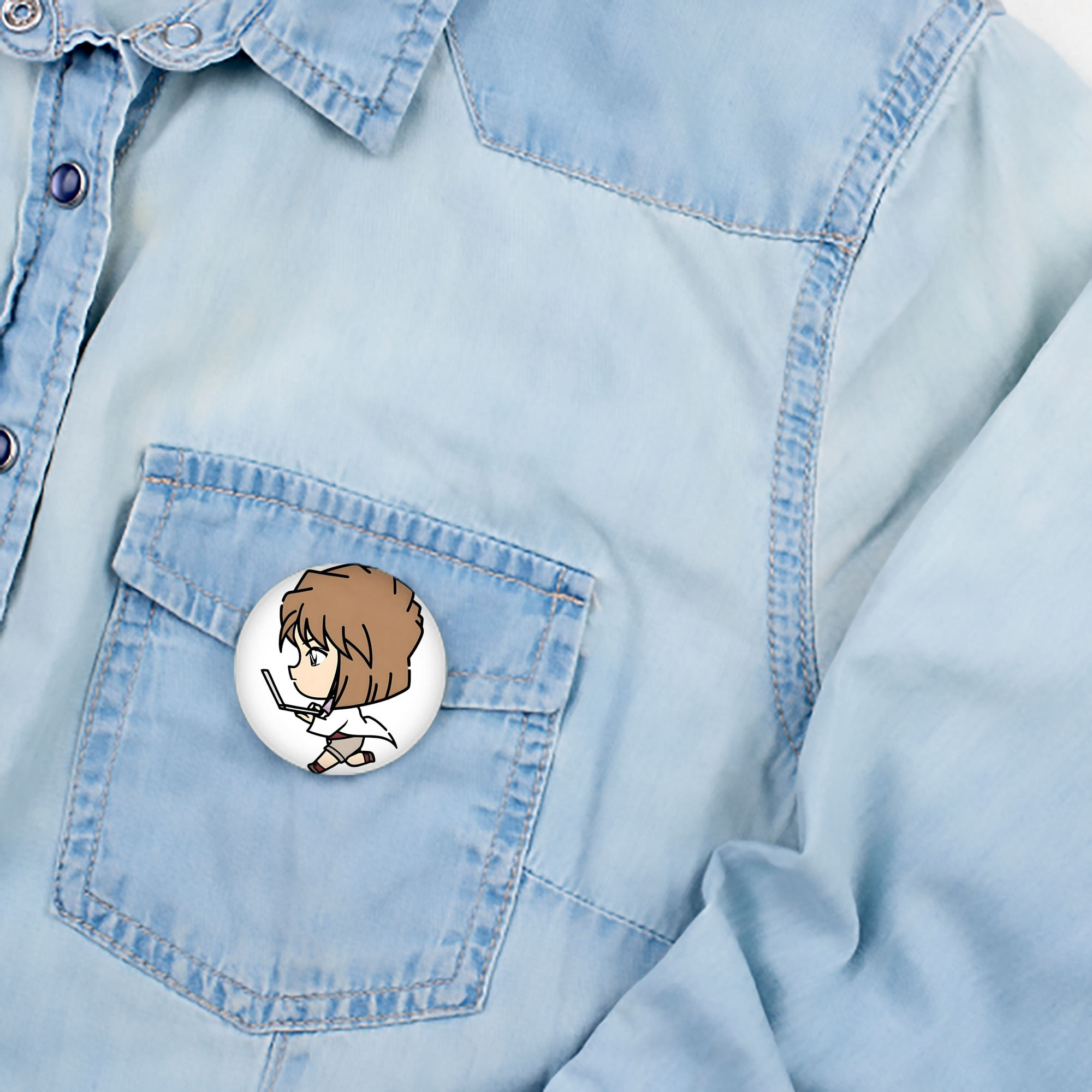 名探偵コナン 灰原 哀 はいばら あい Detective Conan Anita Hailey、Vi Graythorn Haibara Ai 6cm 缶バッジ 複数セット