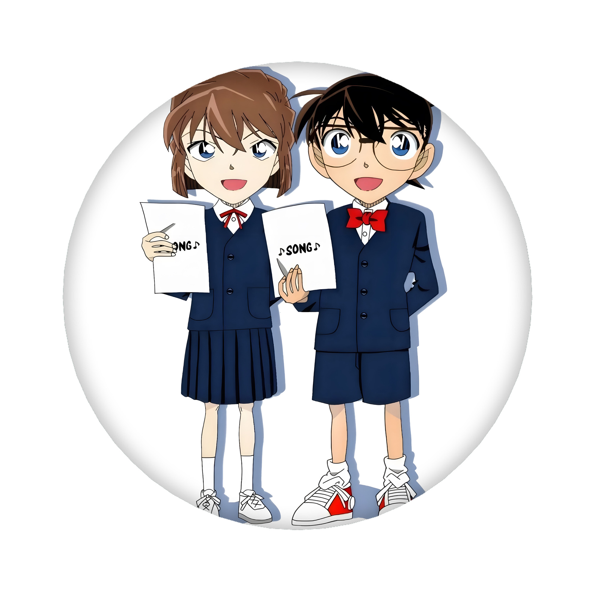 （画像用） 名探偵コナン 灰原 哀 はいばら あい Detective Conan Anita Hailey、Vi Graythorn Haibara Ai 6cm 缶バッジ 複数セット