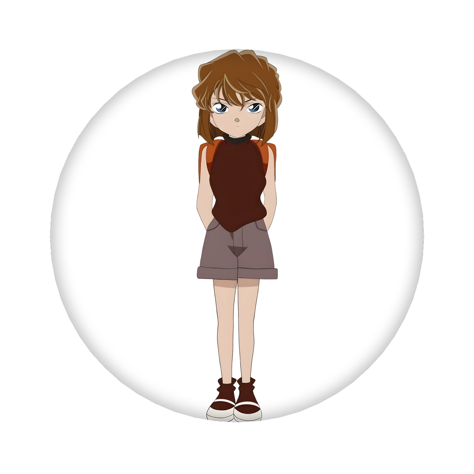 （画像用） 名探偵コナン 灰原 哀 はいばら あい Detective Conan Anita Hailey、Vi Graythorn Haibara Ai 6cm 缶バッジ 複数セット