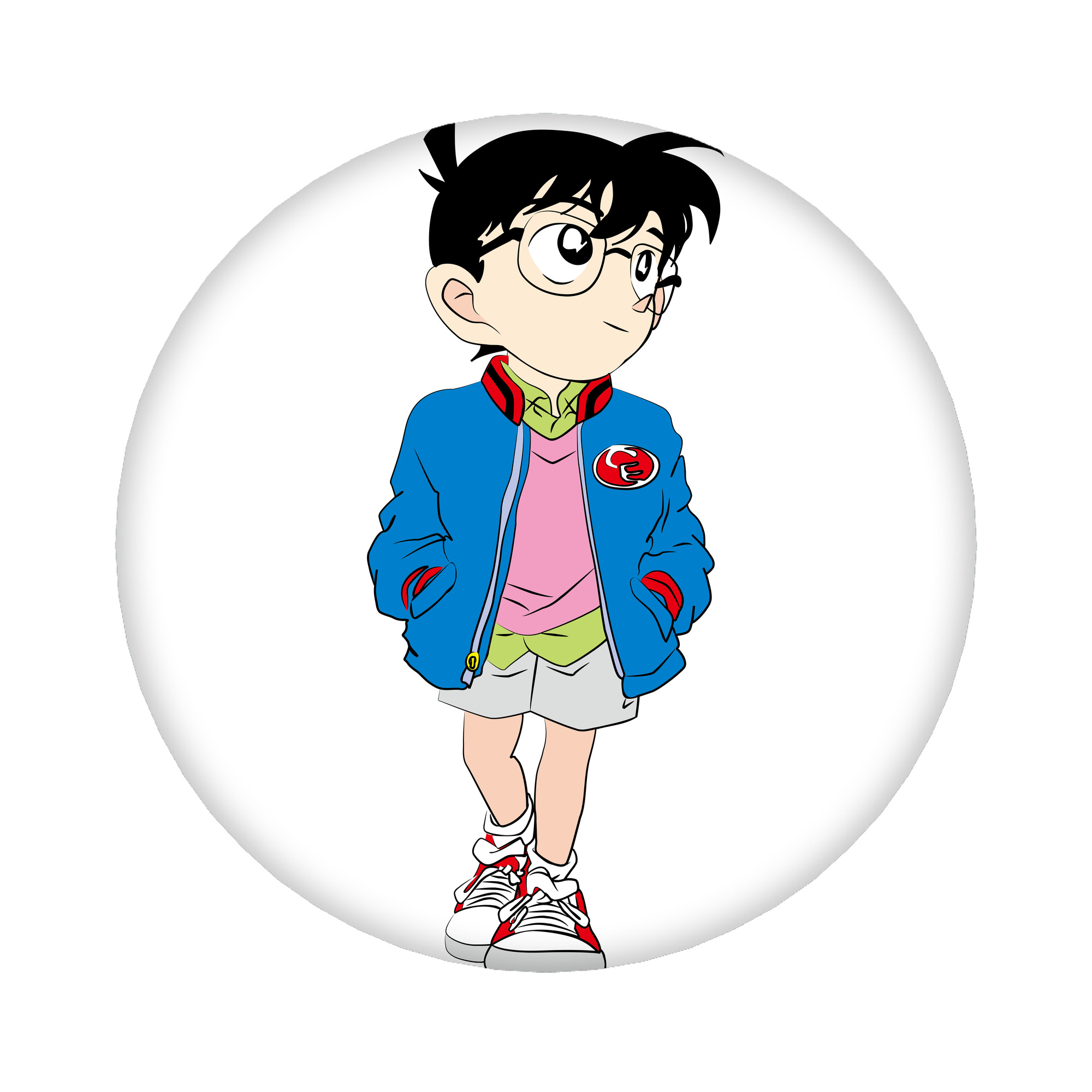 （画像用） 名探偵コナン 江戸川 コナン Detective Conan Conan Edogawa 6cm 缶バッジ 複数セット