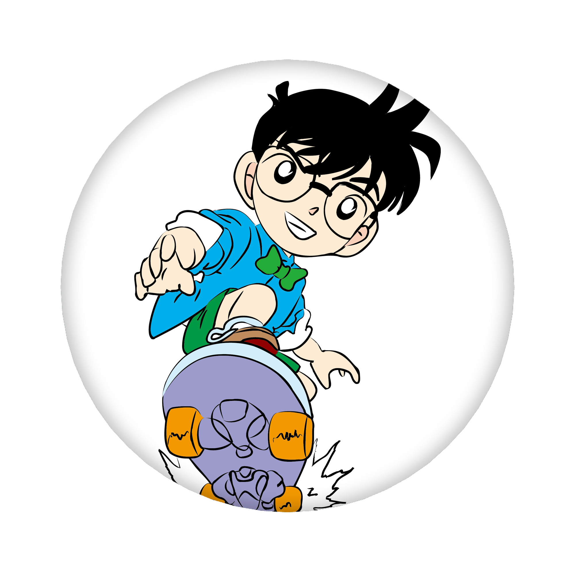（画像用） 名探偵コナン 江戸川 コナン Detective Conan Conan Edogawa 6cm 缶バッジ 複数セット