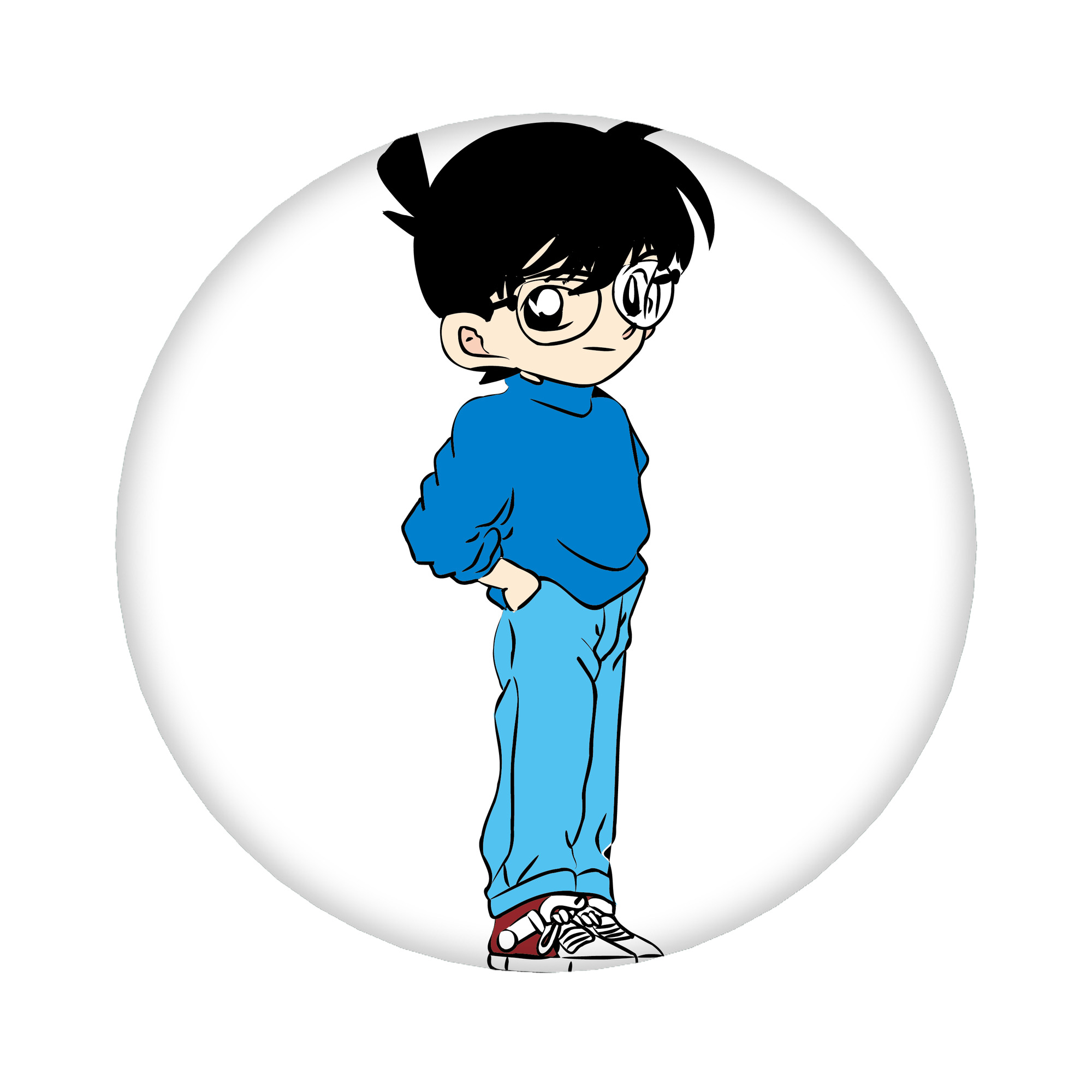 （画像用） 名探偵コナン 江戸川 コナン Detective Conan Conan Edogawa 6cm 缶バッジ 複数セット