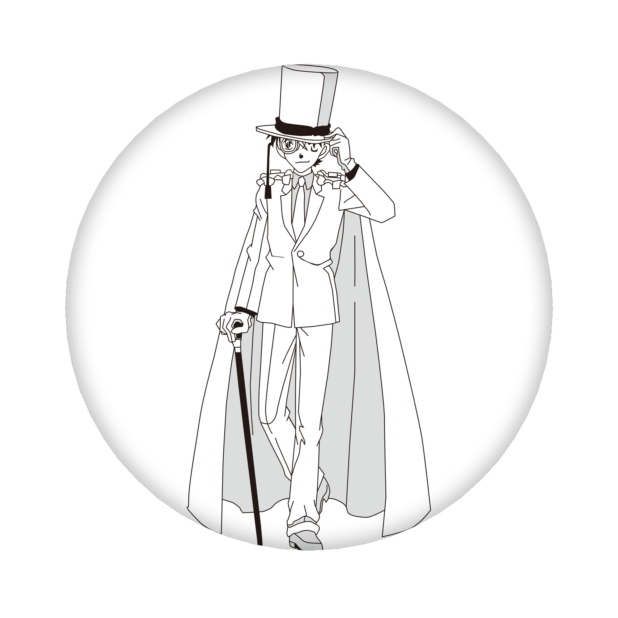 （画像用） 名探偵コナン くろば かいと Detective Conan Kuroba Kaito 6cm 缶バッジ 複数セット
