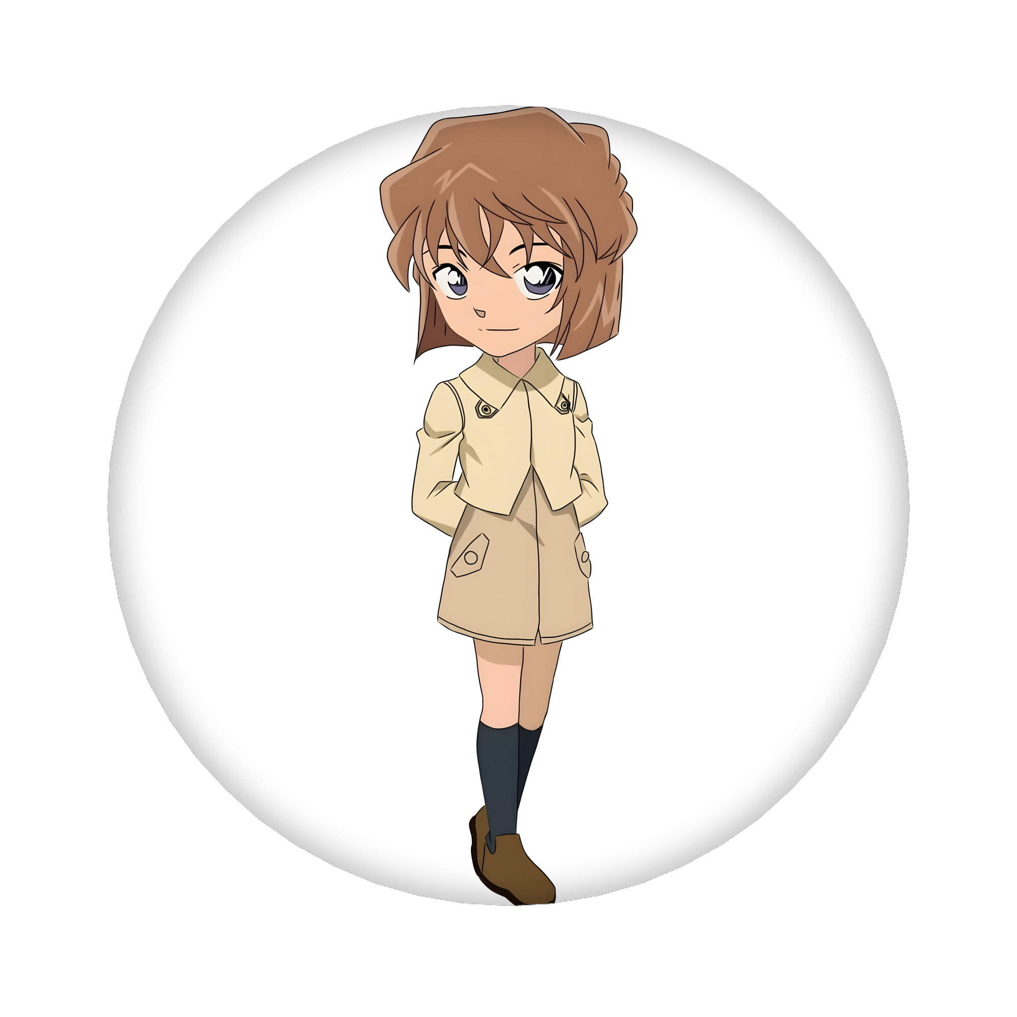 （画像用） 名探偵コナン 灰原 哀 はいばら あい Detective Conan Anita Hailey、Vi Graythorn Haibara Ai 6cm 缶バッジ 複数セット