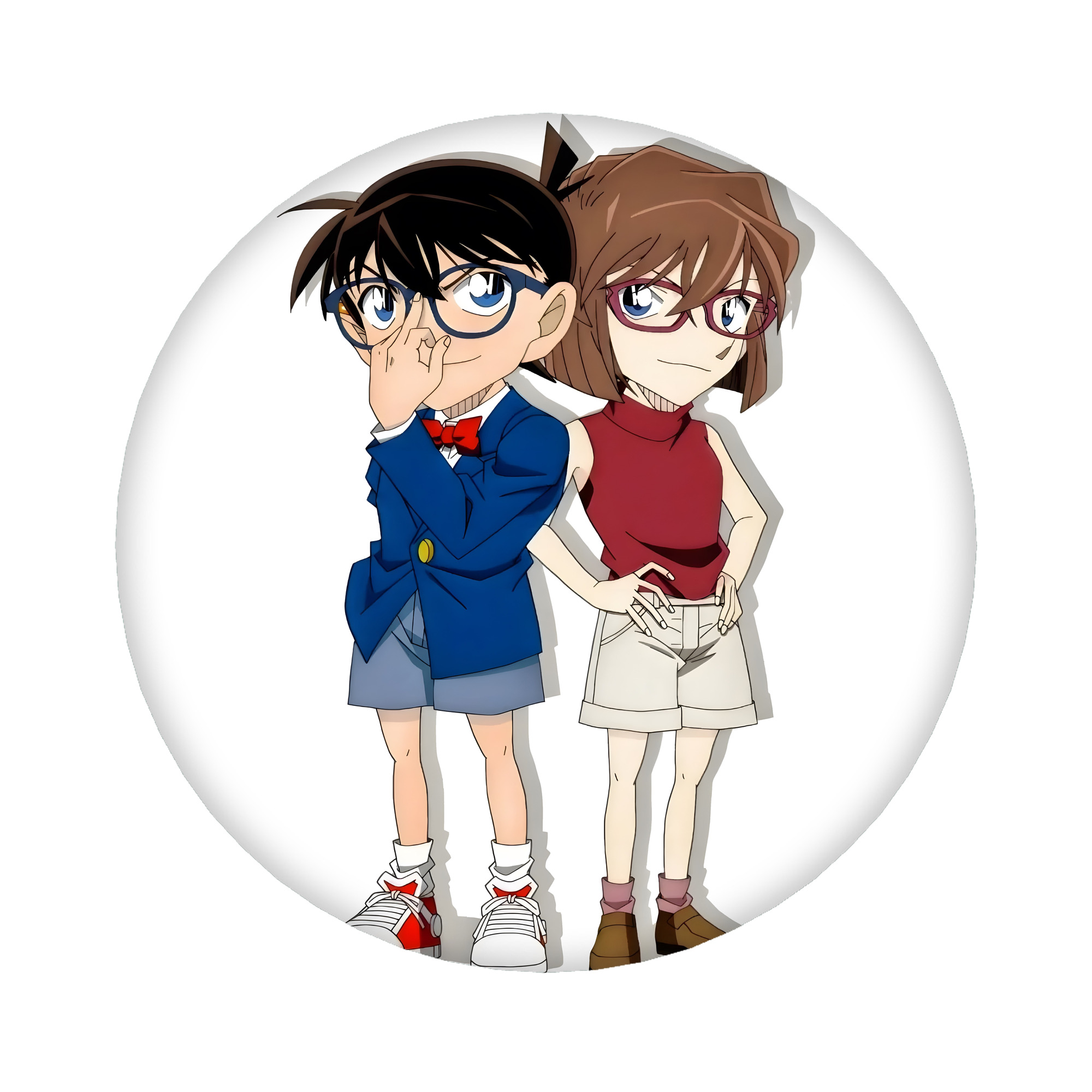 （画像用） 名探偵コナン 灰原 哀 はいばら あい Detective Conan Anita Hailey、Vi Graythorn Haibara Ai 6cm 缶バッジ 複数セット