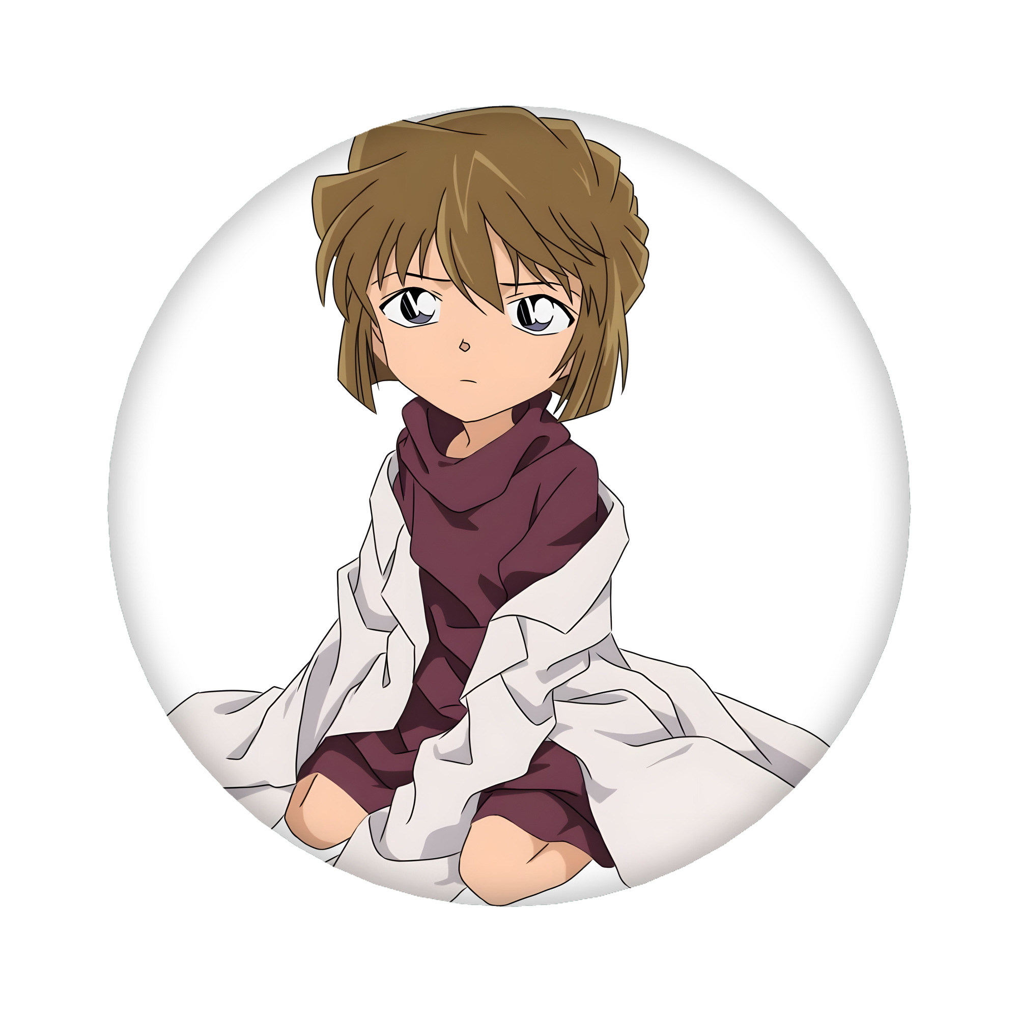 （画像用） 名探偵コナン 灰原 哀 はいばら あい Detective Conan Anita Hailey、Vi Graythorn Haibara Ai 6cm 缶バッジ 複数セット
