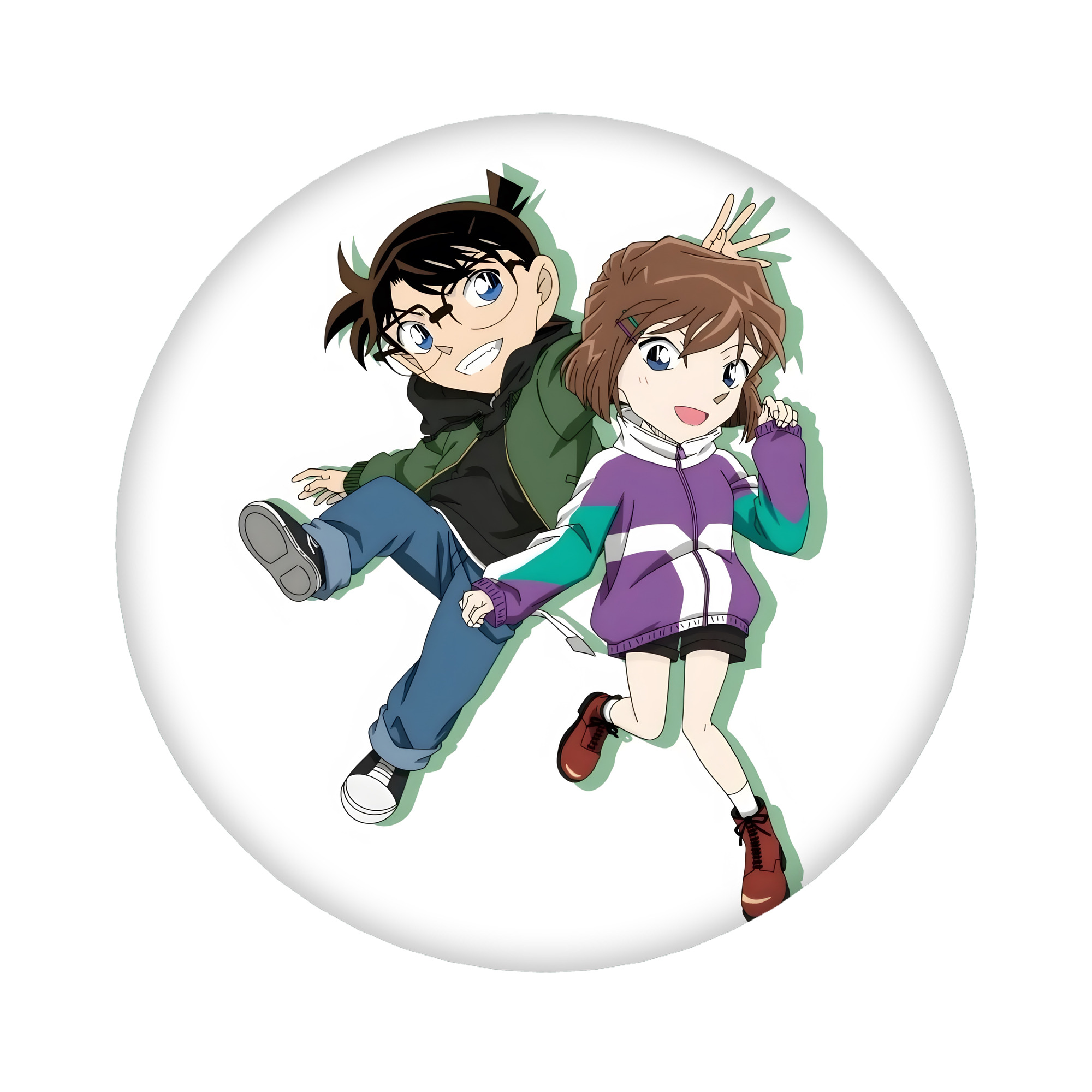 （画像用） 名探偵コナン 灰原 哀 はいばら あい Detective Conan Anita Hailey、Vi Graythorn Haibara Ai 6cm 缶バッジ 複数セット