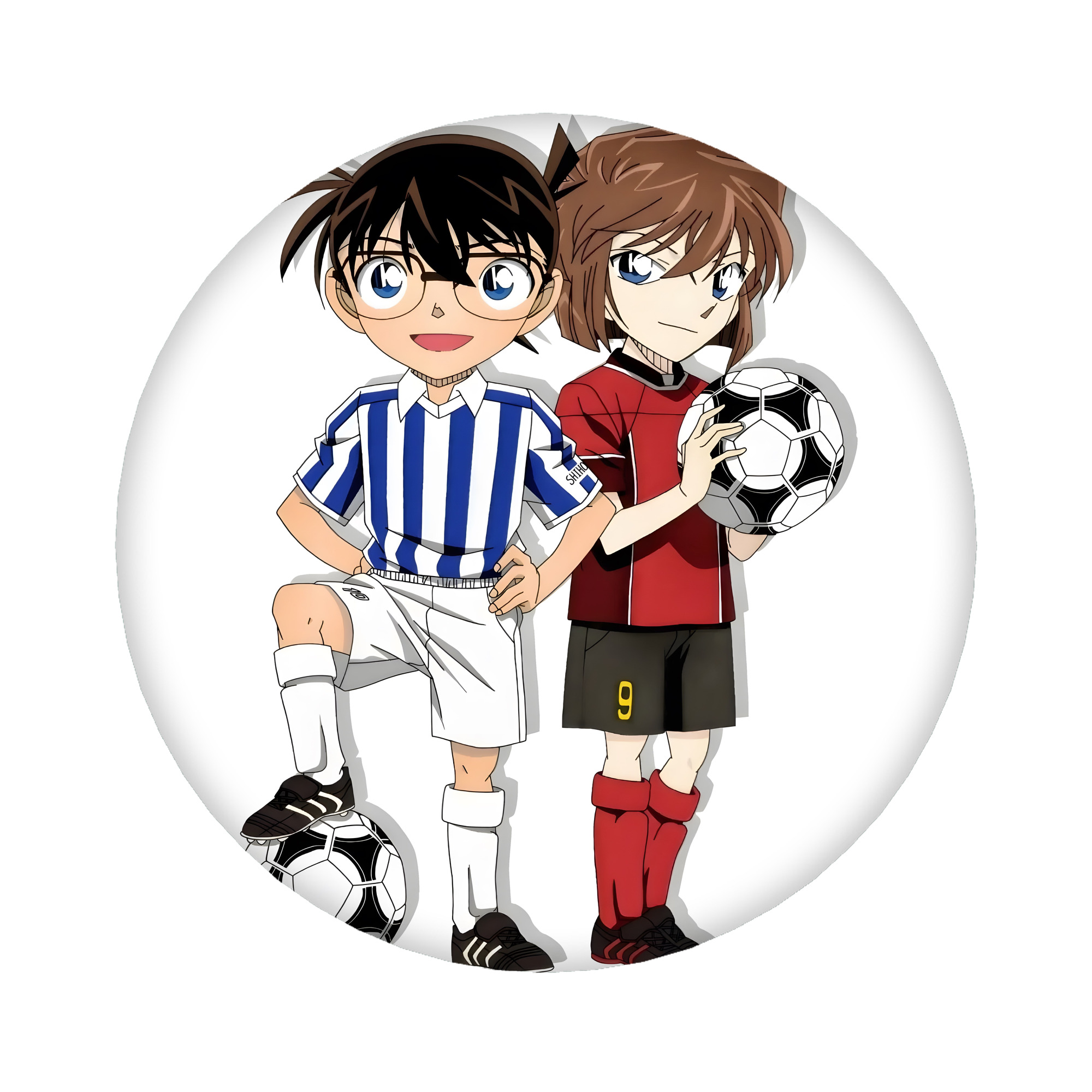 （画像用） 名探偵コナン 灰原 哀 はいばら あい Detective Conan Anita Hailey、Vi Graythorn Haibara Ai 6cm 缶バッジ 複数セット
