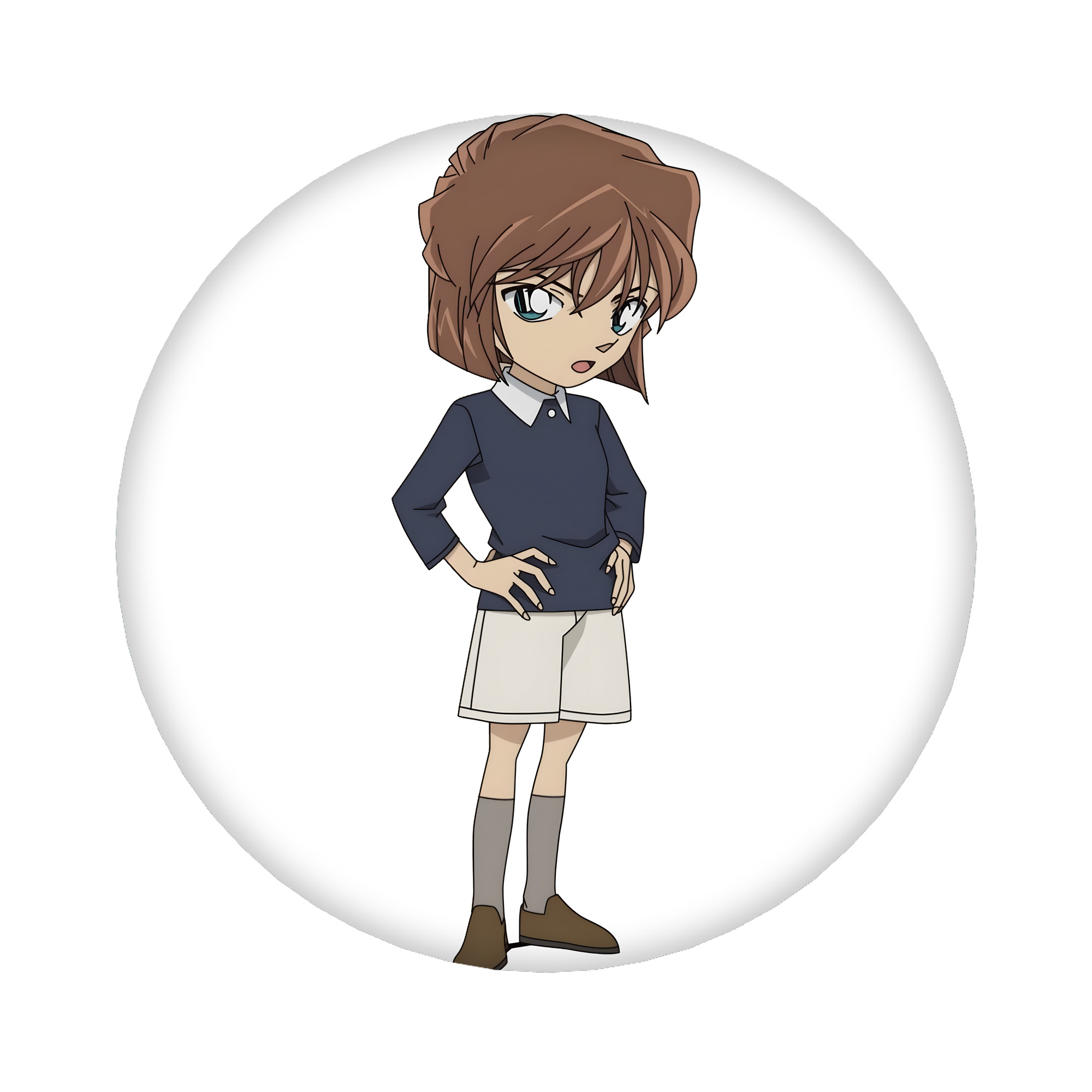 （画像用） 名探偵コナン 灰原 哀 はいばら あい Detective Conan Anita Hailey、Vi Graythorn Haibara Ai 6cm 缶バッジ 複数セット