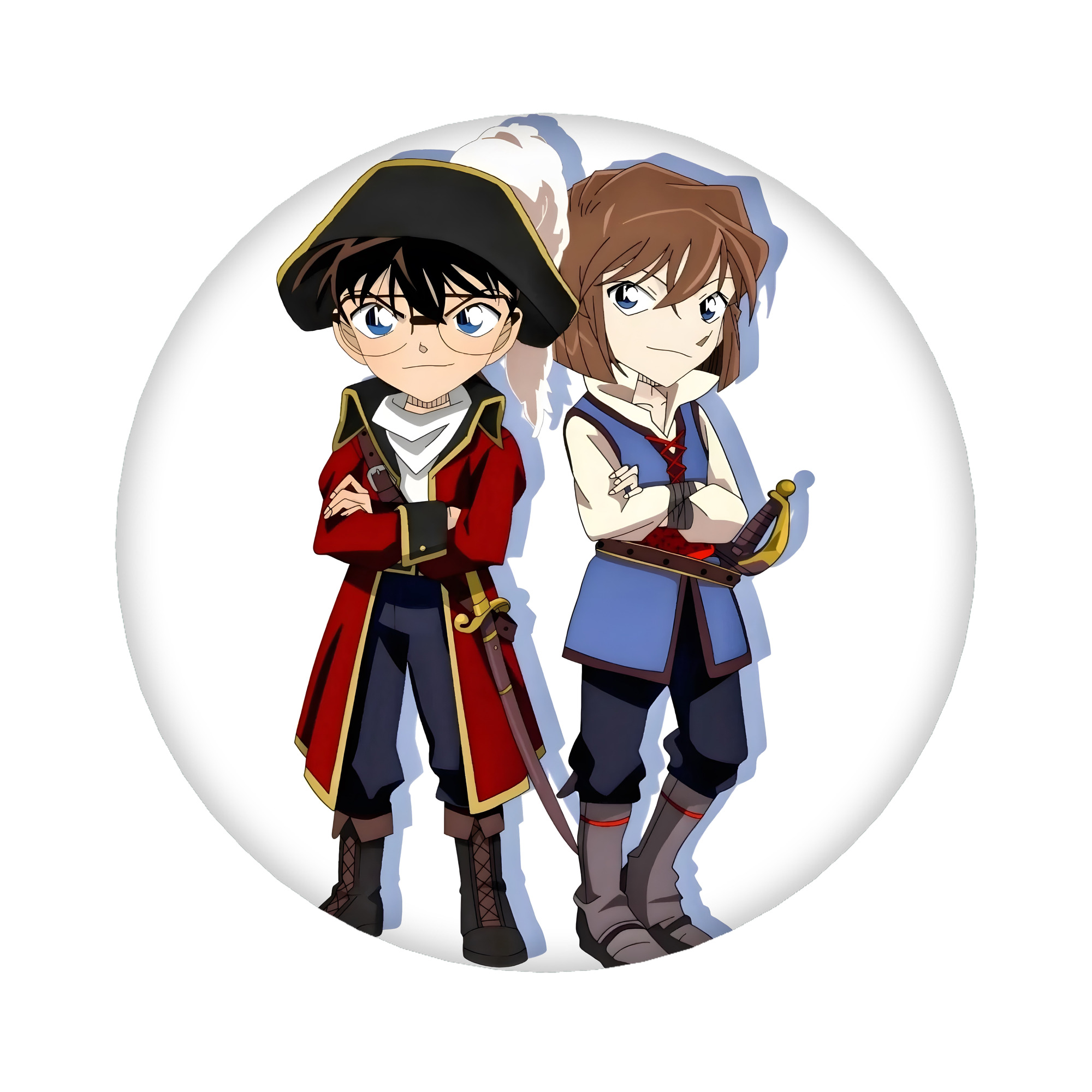 （画像用） 名探偵コナン 灰原 哀 はいばら あい Detective Conan Anita Hailey、Vi Graythorn Haibara Ai 6cm 缶バッジ 複数セット