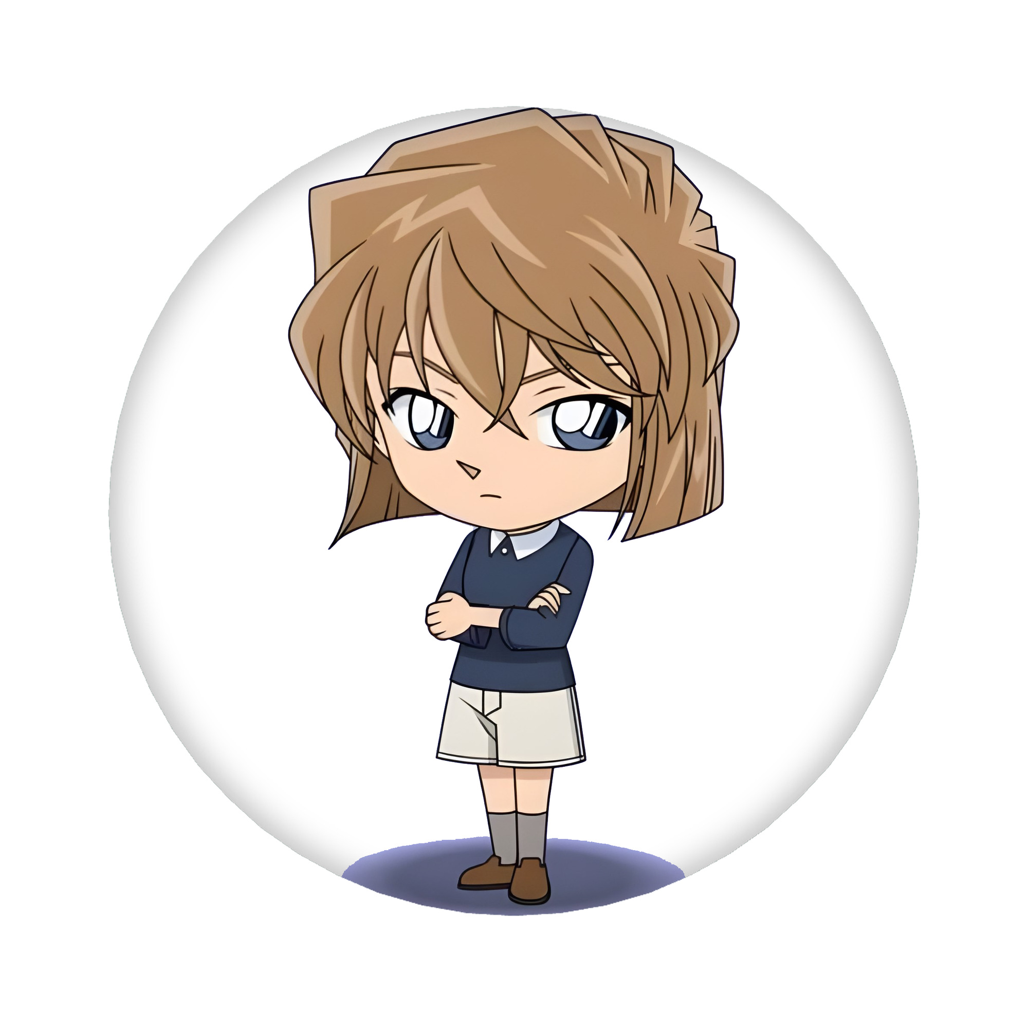 （画像用） 名探偵コナン 灰原 哀 はいばら あい Detective Conan Anita Hailey、Vi Graythorn Haibara Ai 6cm 缶バッジ 複数セット