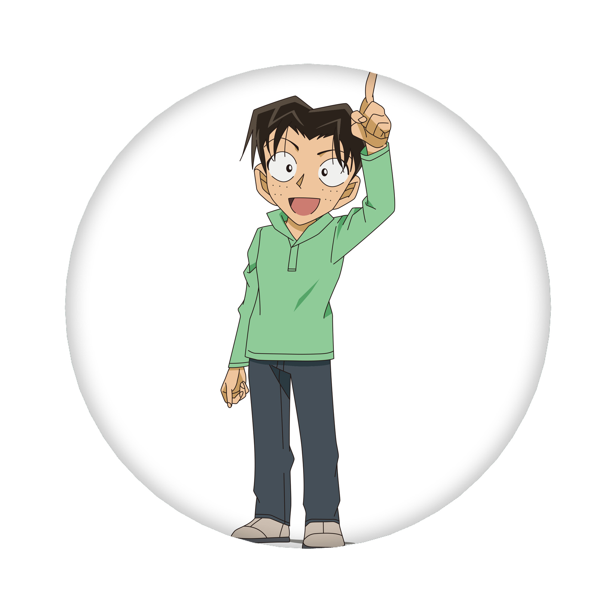 （画像用） 名探偵コナン 円谷 光彦 つぶらや みつひこ Detective Conan Mitch Tennyson 6cm 缶バッジ 複数セット