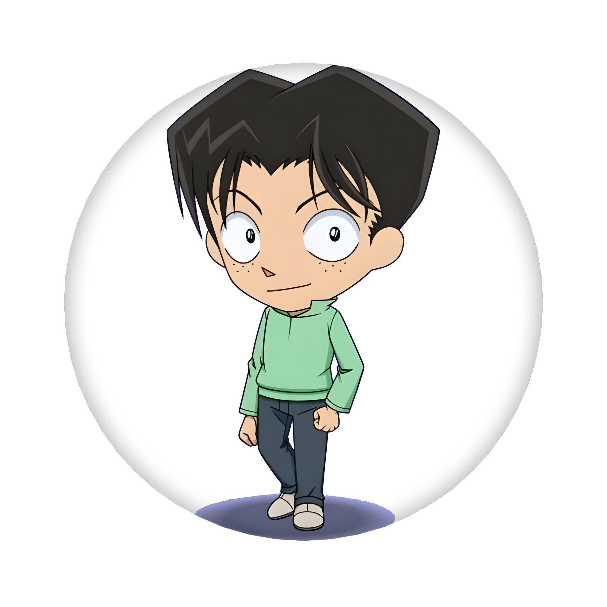 （画像用） 名探偵コナン 円谷 光彦 つぶらや みつひこ Detective Conan Mitch Tennyson 6cm 缶バッジ 複数セット