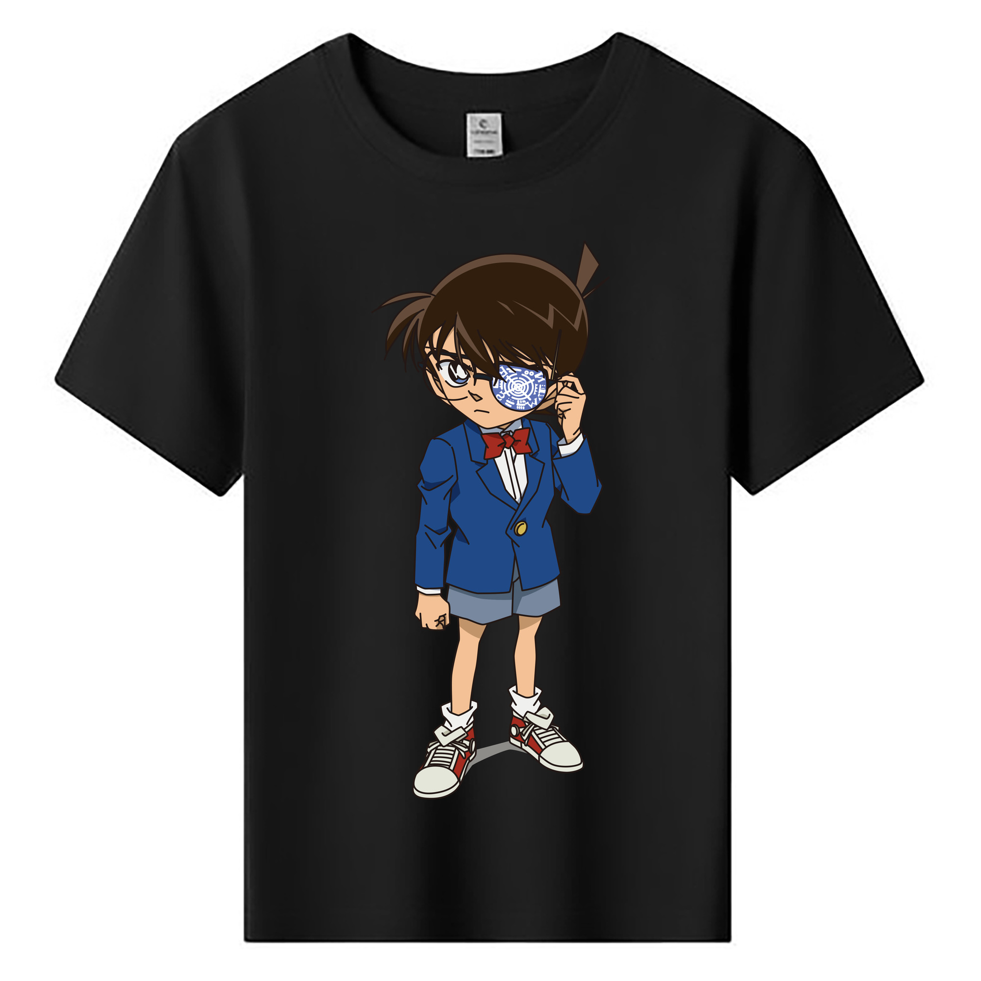 （画像用） 名探偵コナン 江戸川 コナン Detective Conan Conan Edogawa 綿100％キッズTシャツ（フロントプリント）