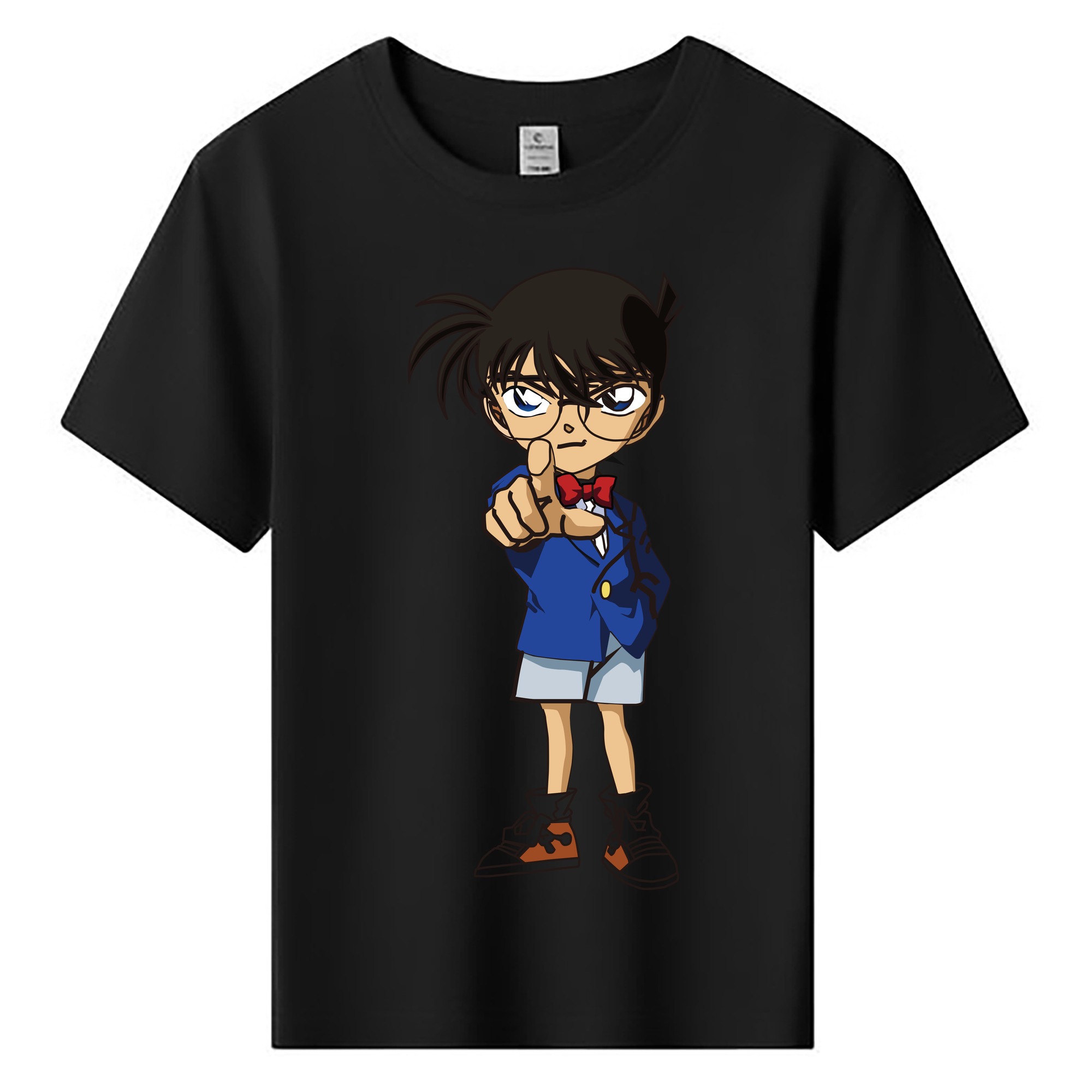（画像用） 名探偵コナン 江戸川 コナン Detective Conan Conan Edogawa 綿100％キッズTシャツ（フロントプリント）