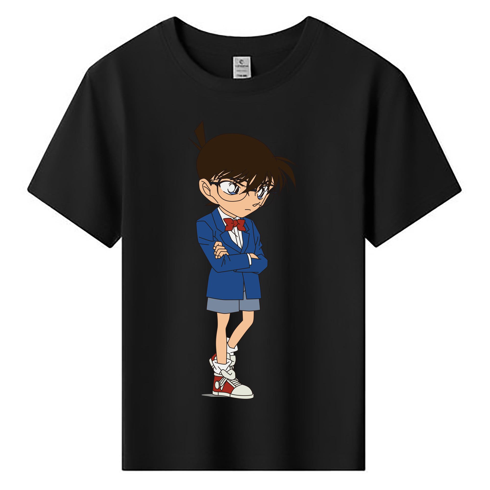 （画像用） 名探偵コナン 江戸川 コナン Detective Conan Conan Edogawa 綿100％キッズTシャツ（フロントプリント）
