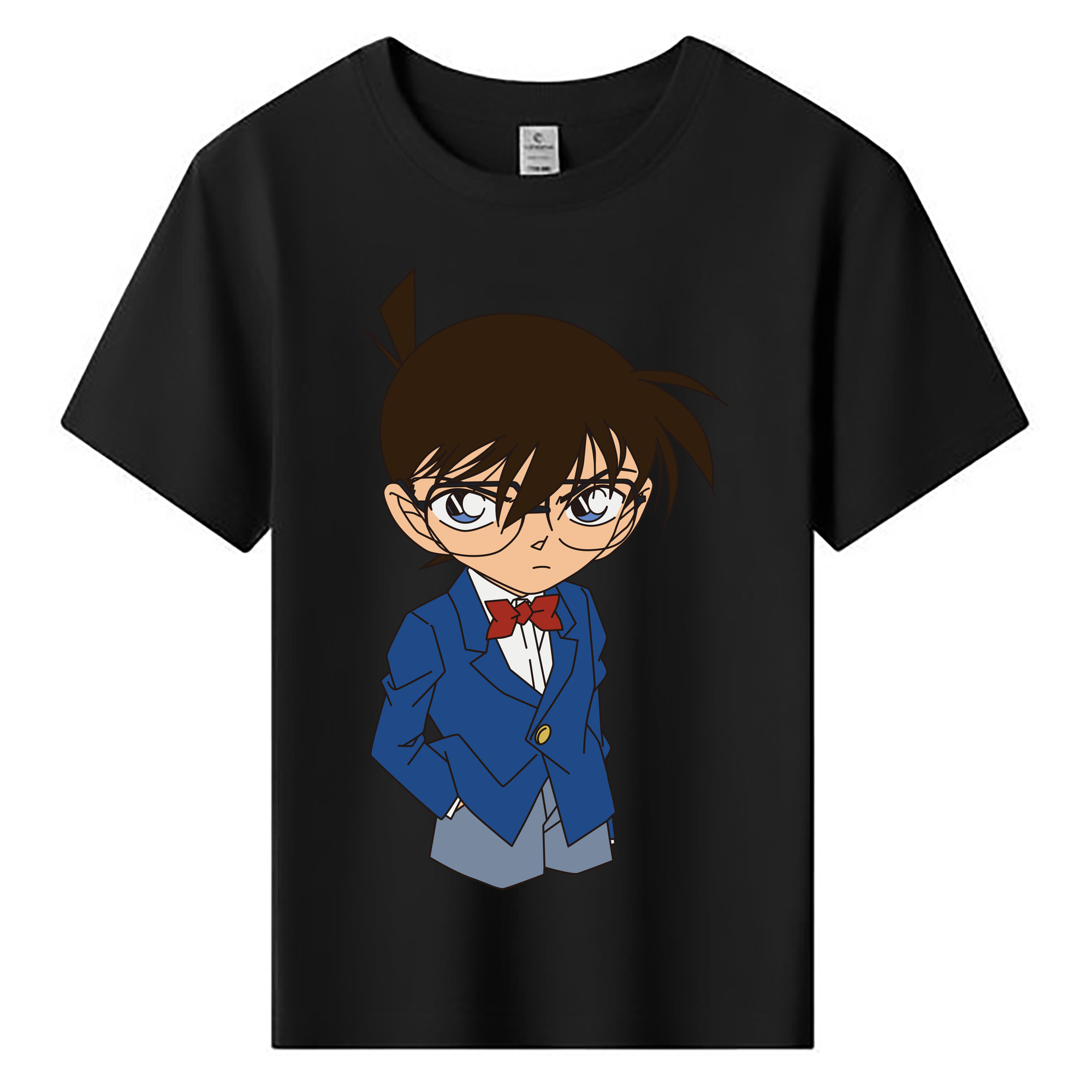 （画像用） 名探偵コナン 江戸川 コナン Detective Conan Conan Edogawa 綿100％キッズTシャツ（フロントプリント）