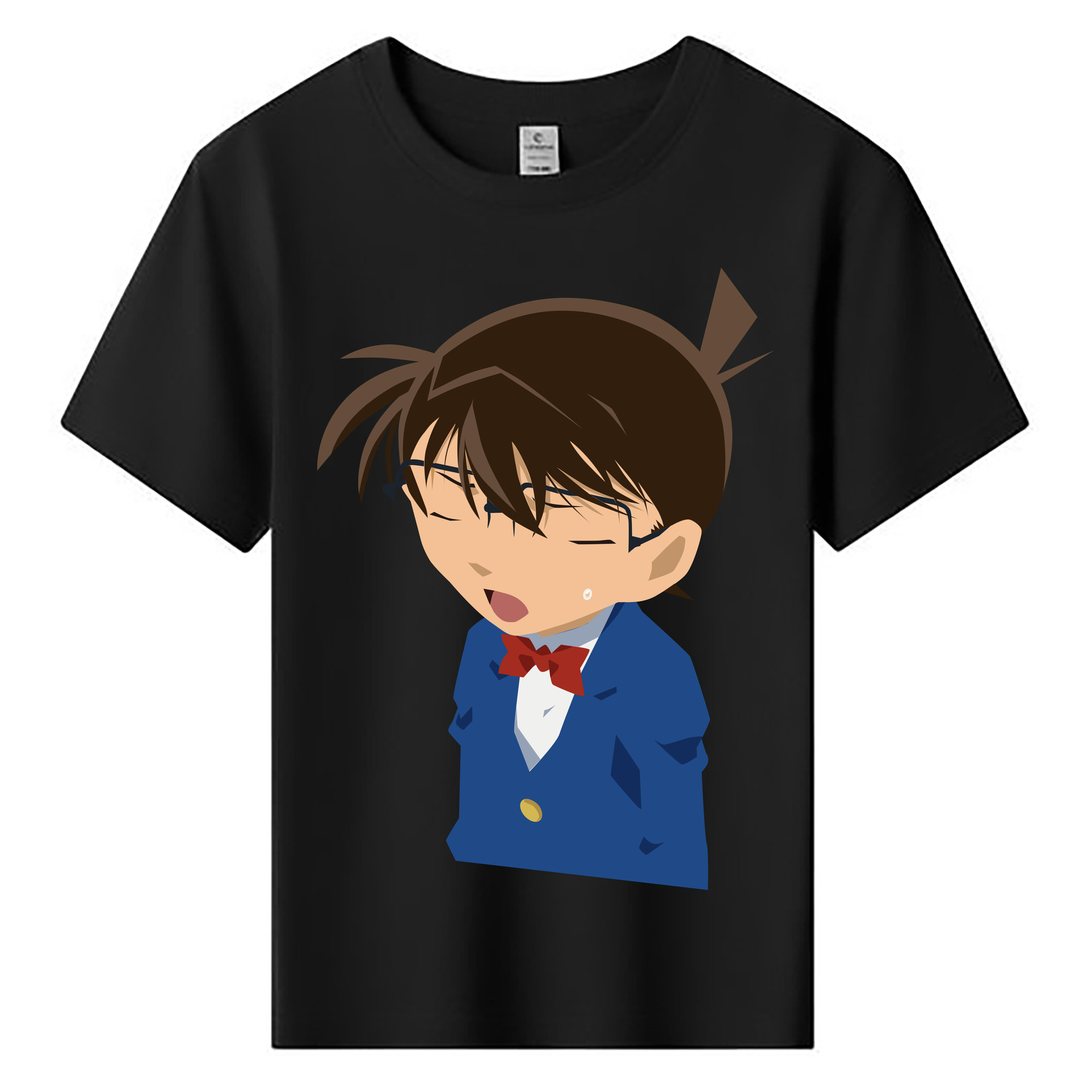 （画像用） 名探偵コナン 江戸川 コナン Detective Conan Conan Edogawa 綿100％キッズTシャツ（フロントプリント）