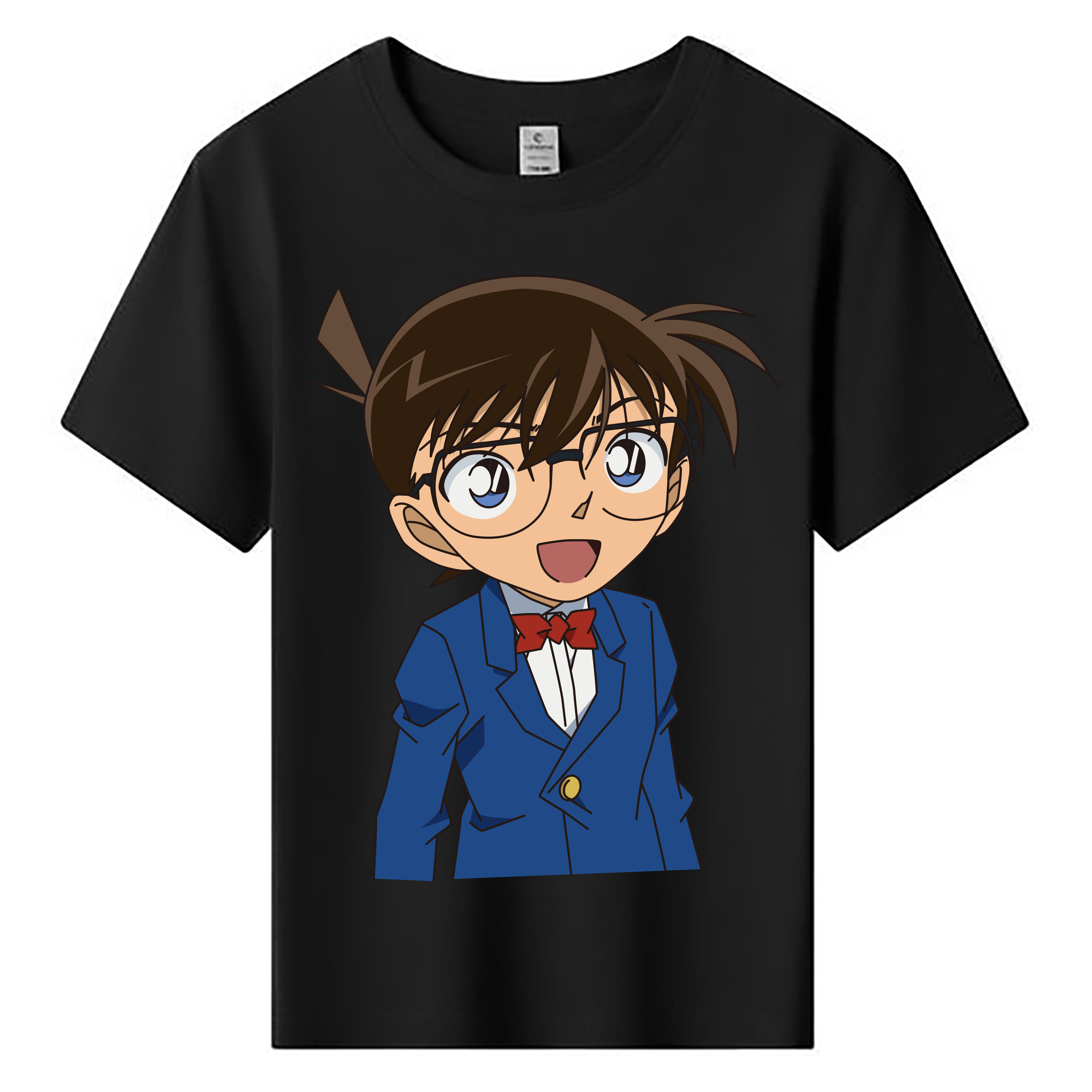 （画像用） 名探偵コナン 江戸川 コナン Detective Conan Conan Edogawa 綿100％キッズTシャツ（フロントプリント）
