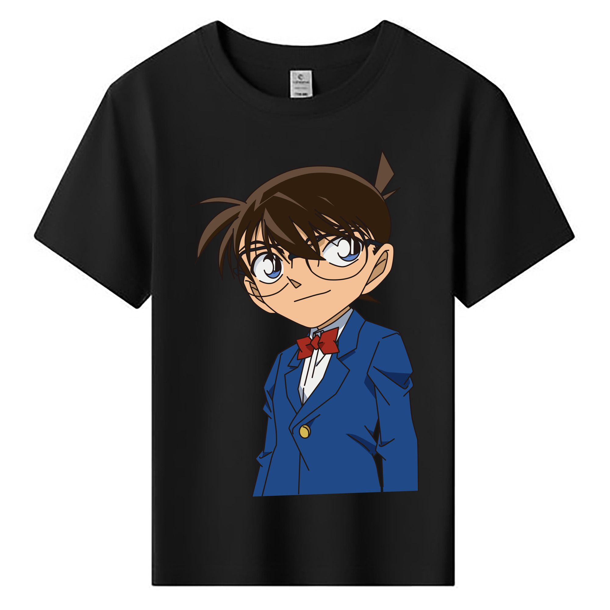 （画像用） 名探偵コナン 江戸川 コナン Detective Conan Conan Edogawa 綿100％キッズTシャツ（フロントプリント）
