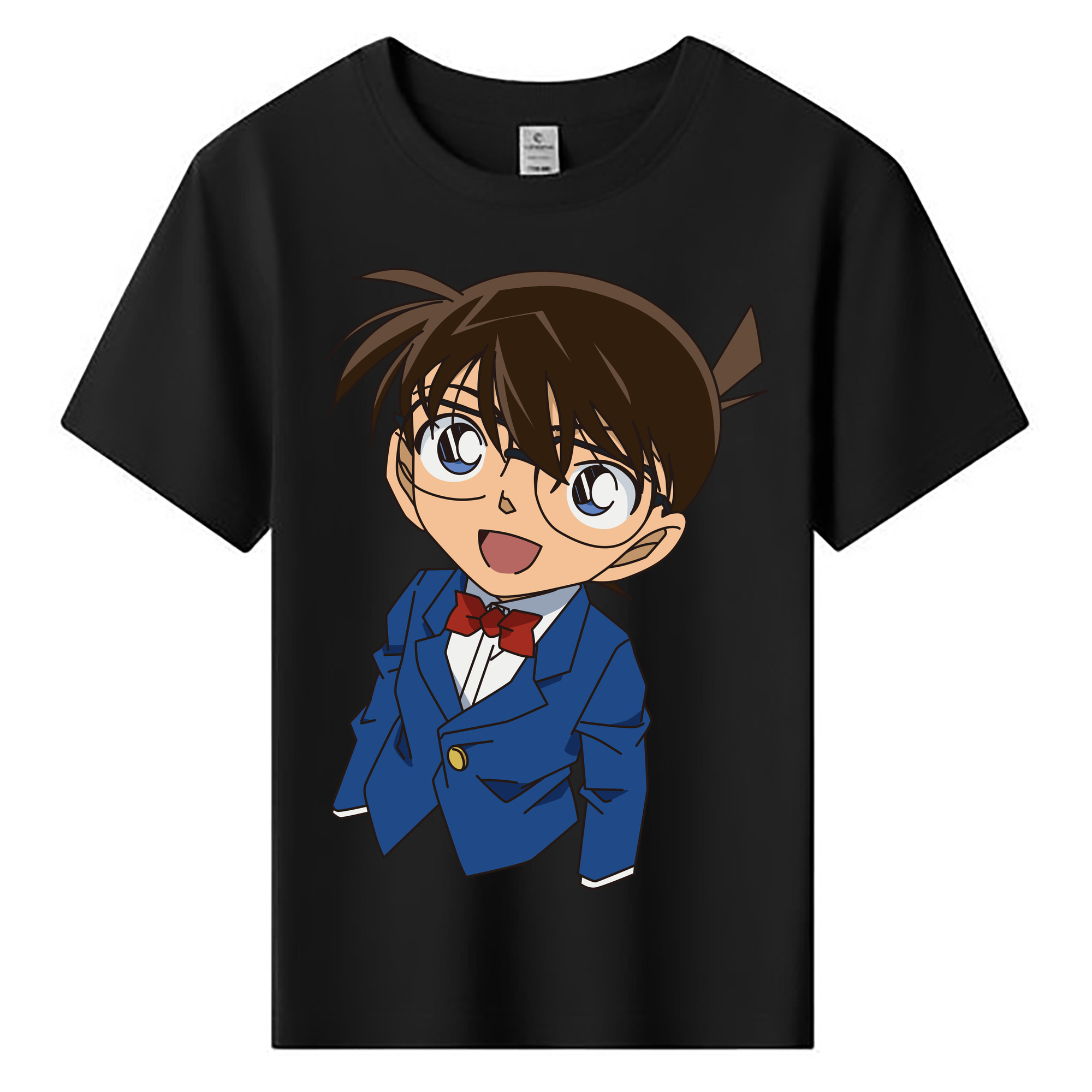 （画像用） 名探偵コナン 江戸川 コナン Detective Conan Conan Edogawa 綿100％キッズTシャツ（フロントプリント）