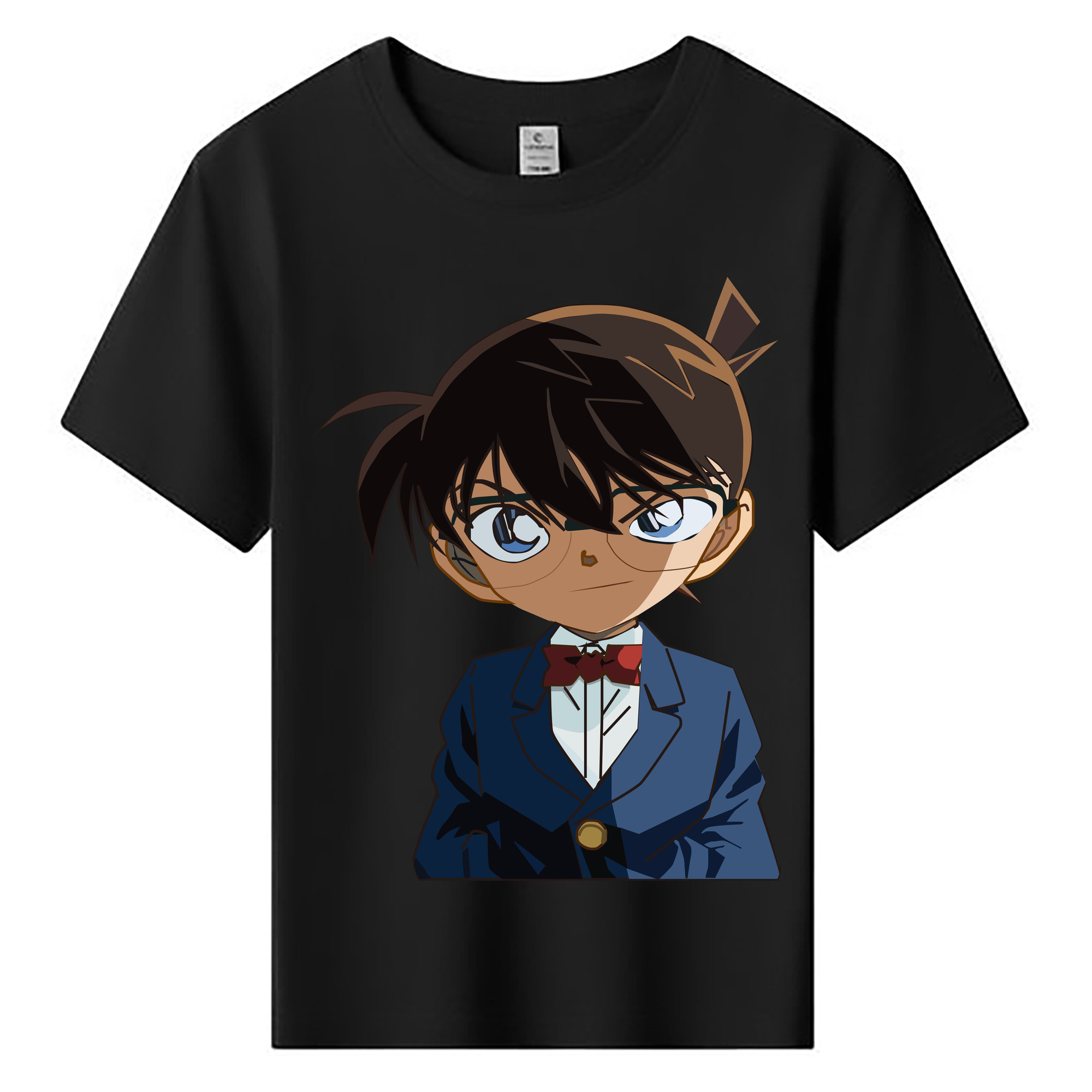 （画像用） 名探偵コナン 江戸川 コナン Detective Conan Conan Edogawa 綿100％キッズTシャツ（フロントプリント）