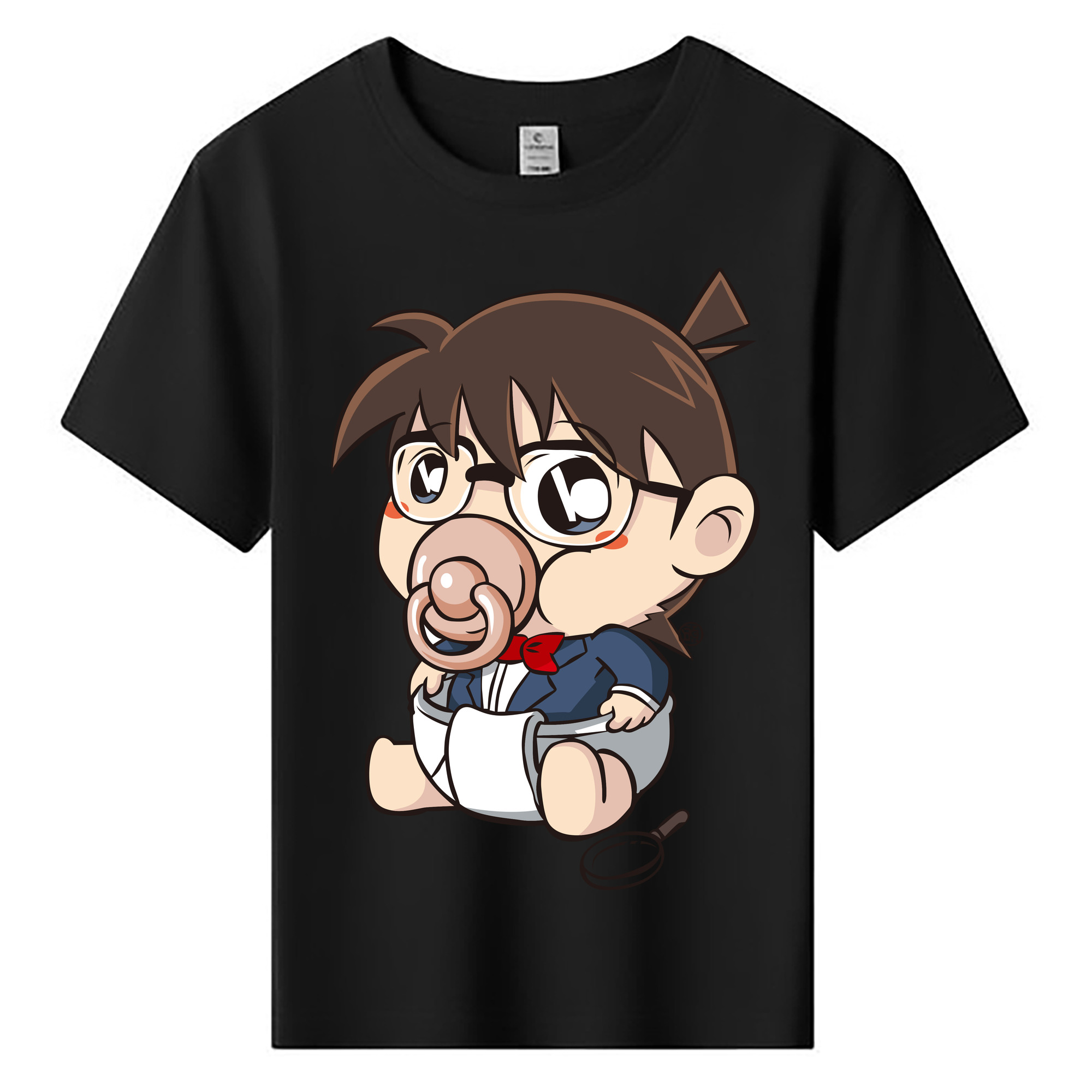 （画像用） 名探偵コナン 江戸川 コナン Detective Conan Conan Edogawa 綿100％キッズTシャツ（フロントプリント）