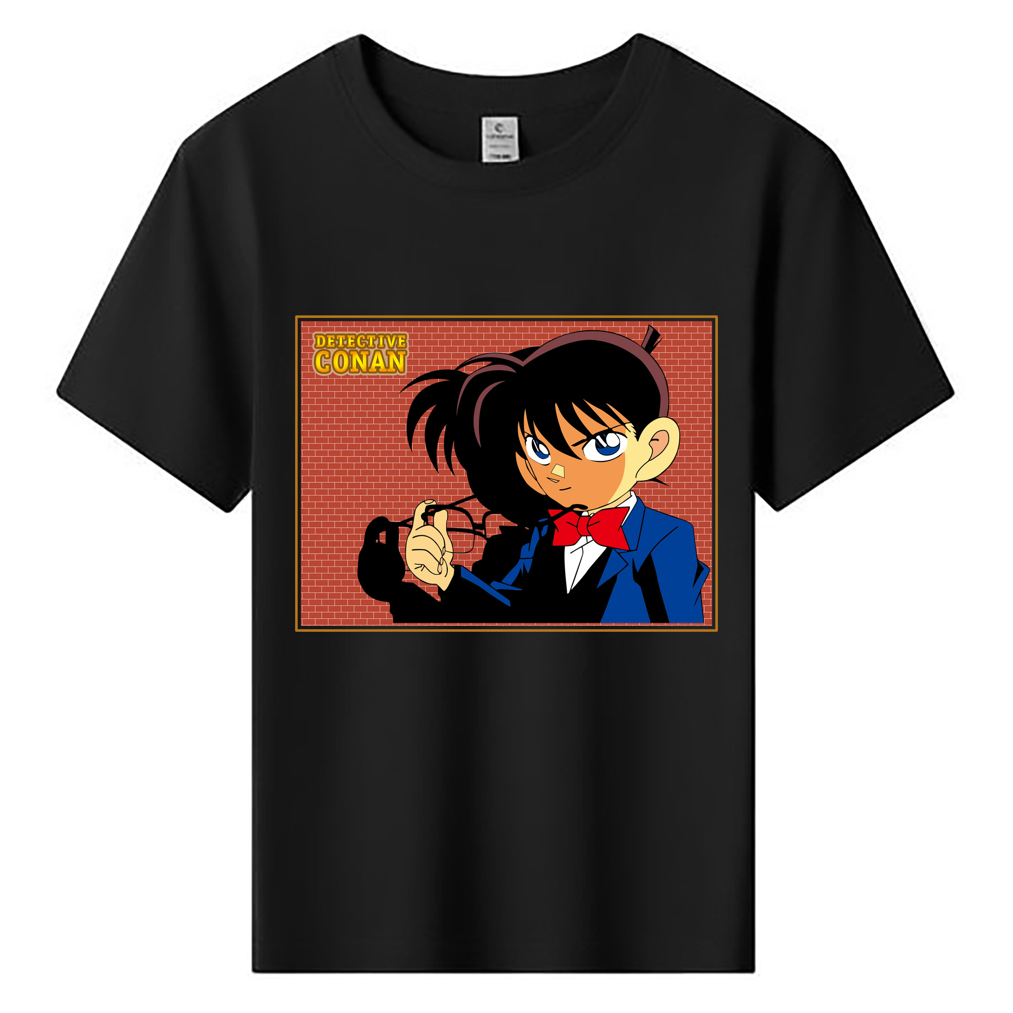 （画像用） 名探偵コナン 江戸川 コナン Detective Conan Conan Edogawa 綿100％キッズTシャツ（フロントプリント）