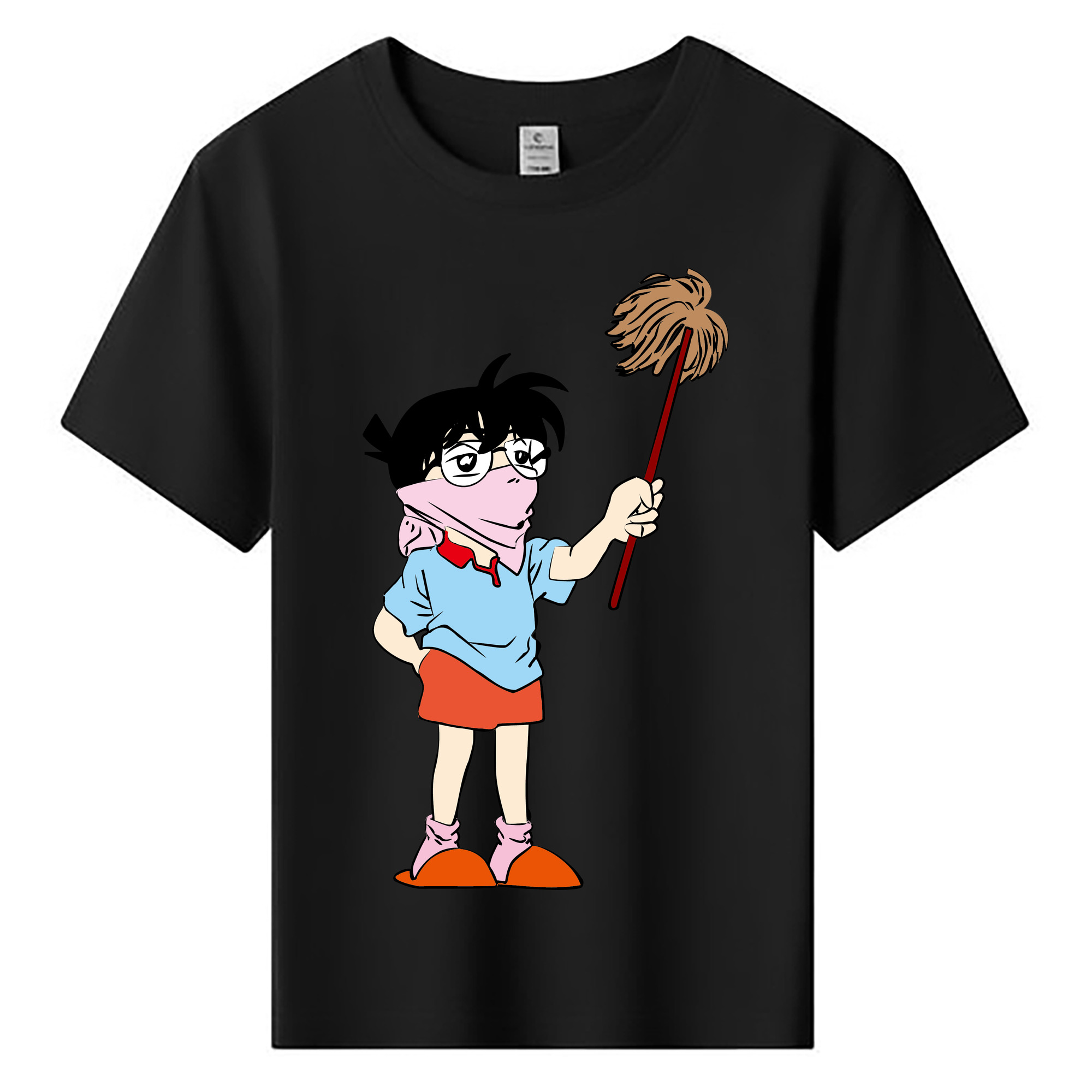 （画像用） 名探偵コナン 江戸川 コナン Detective Conan Conan Edogawa 綿100％キッズTシャツ（フロントプリント）