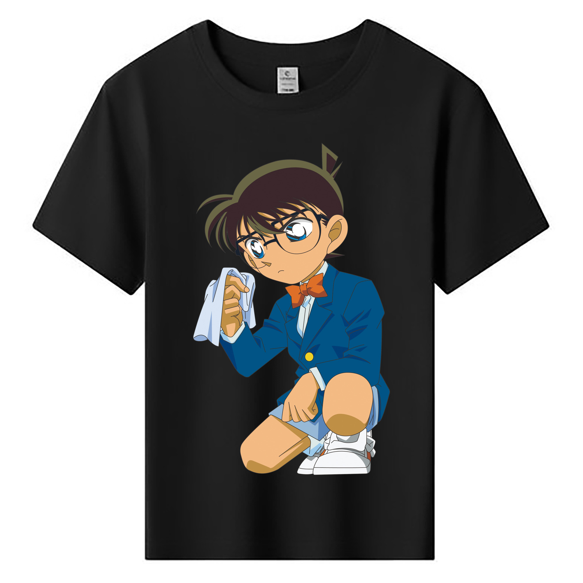 （画像用） 名探偵コナン 江戸川 コナン Detective Conan Conan Edogawa 綿100％キッズTシャツ（フロントプリント）