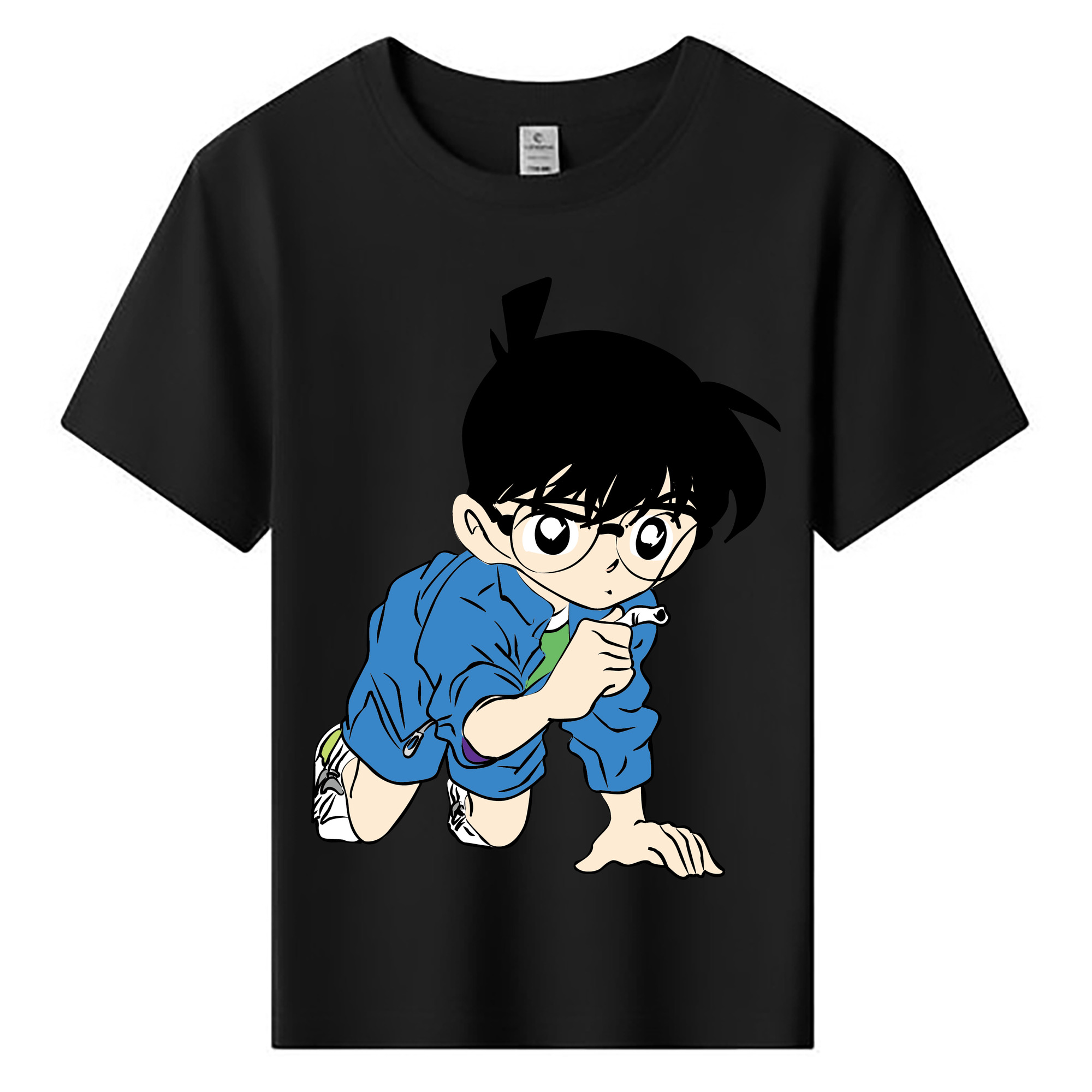 （画像用） 名探偵コナン 江戸川 コナン Detective Conan Conan Edogawa 綿100％キッズTシャツ（フロントプリント）
