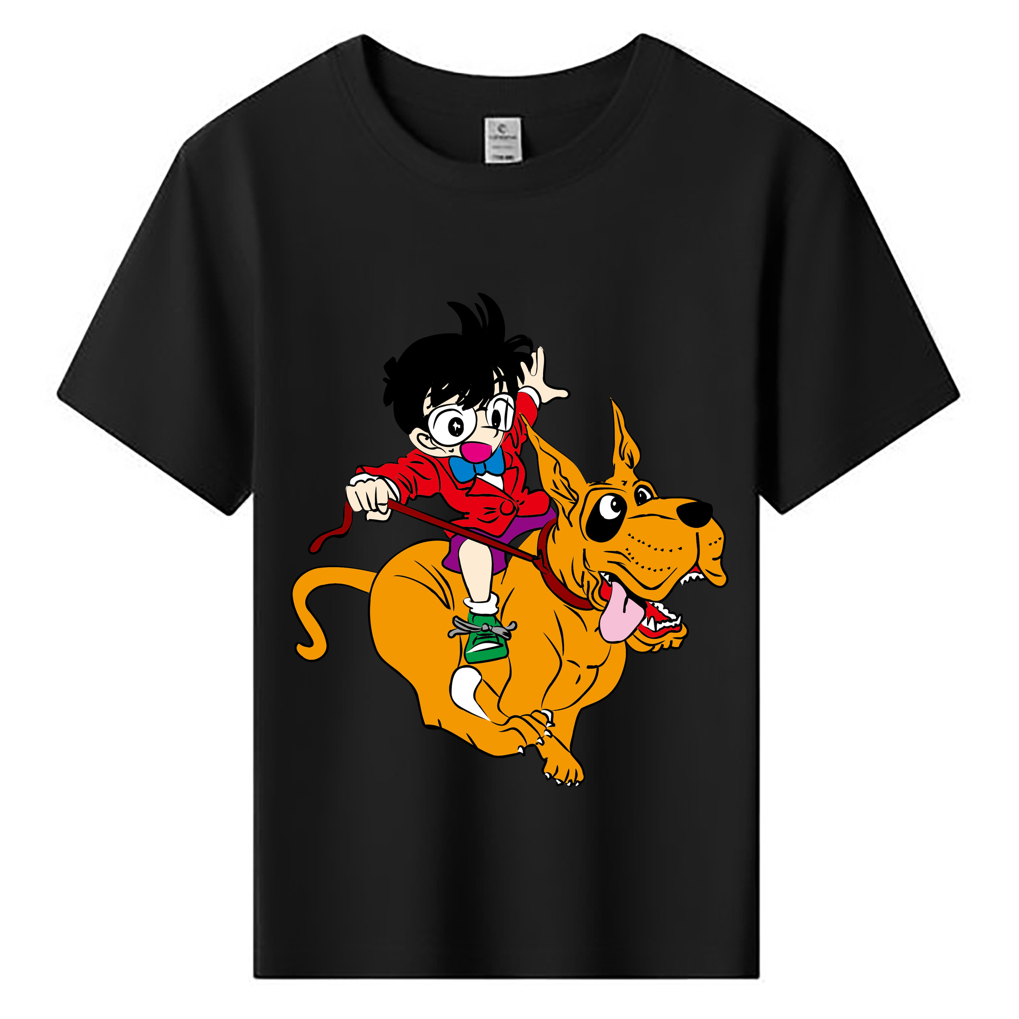 （画像用） 名探偵コナン 江戸川 コナン Detective Conan Conan Edogawa 綿100％キッズTシャツ（フロントプリント）