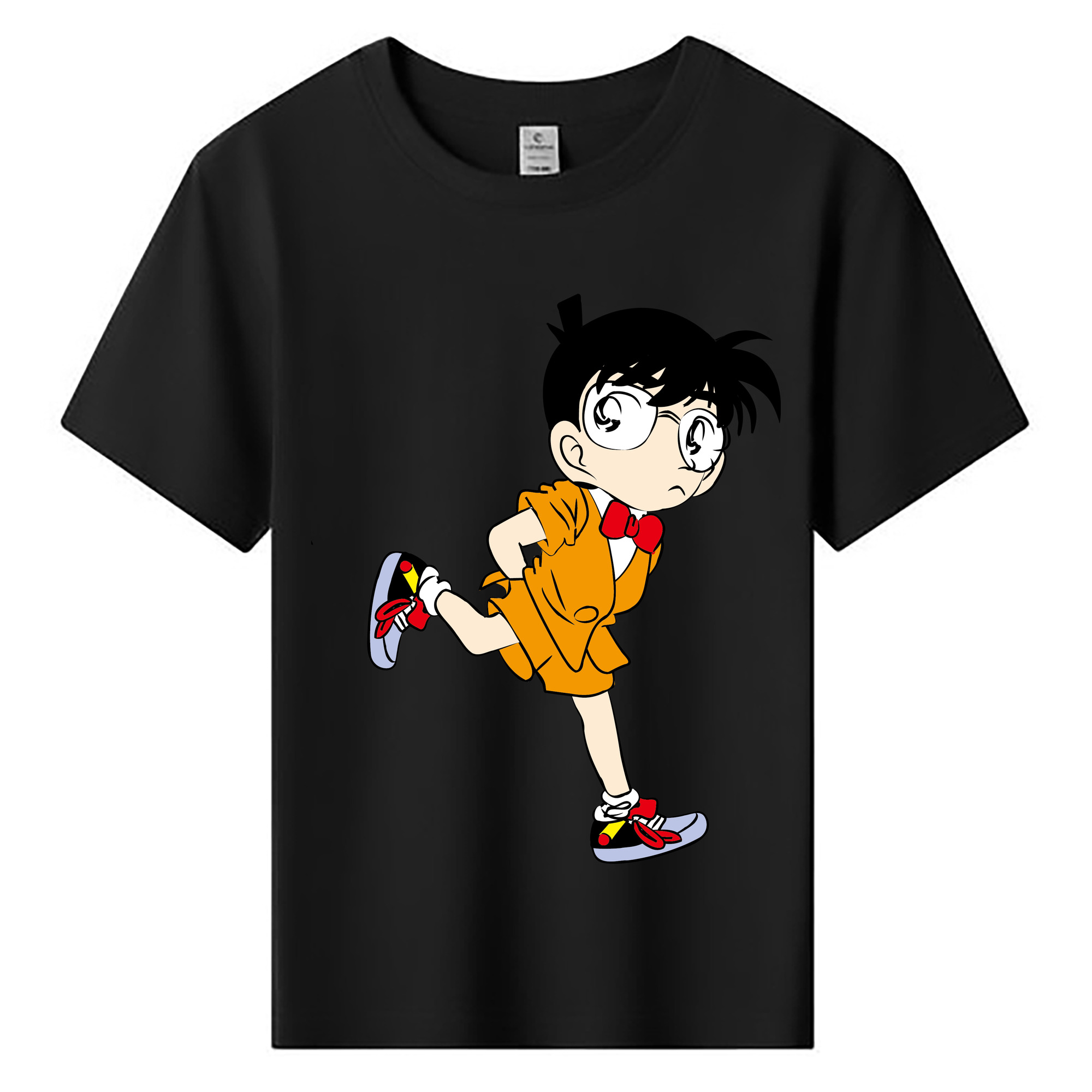 （画像用） 名探偵コナン 江戸川 コナン Detective Conan Conan Edogawa 綿100％キッズTシャツ（フロントプリント）